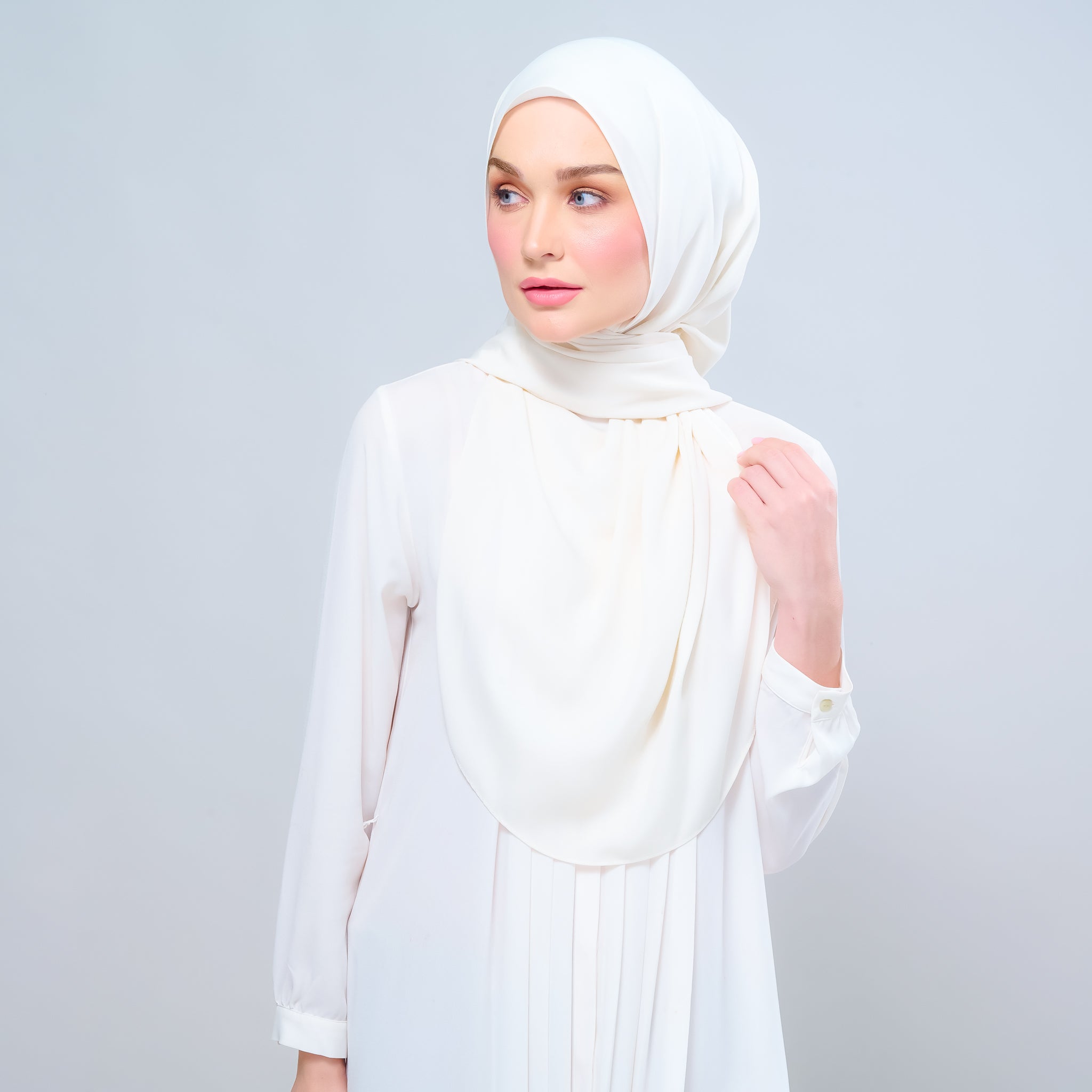 Instant Tag 'n Go Chiffon Silk Shawl - Buttercream