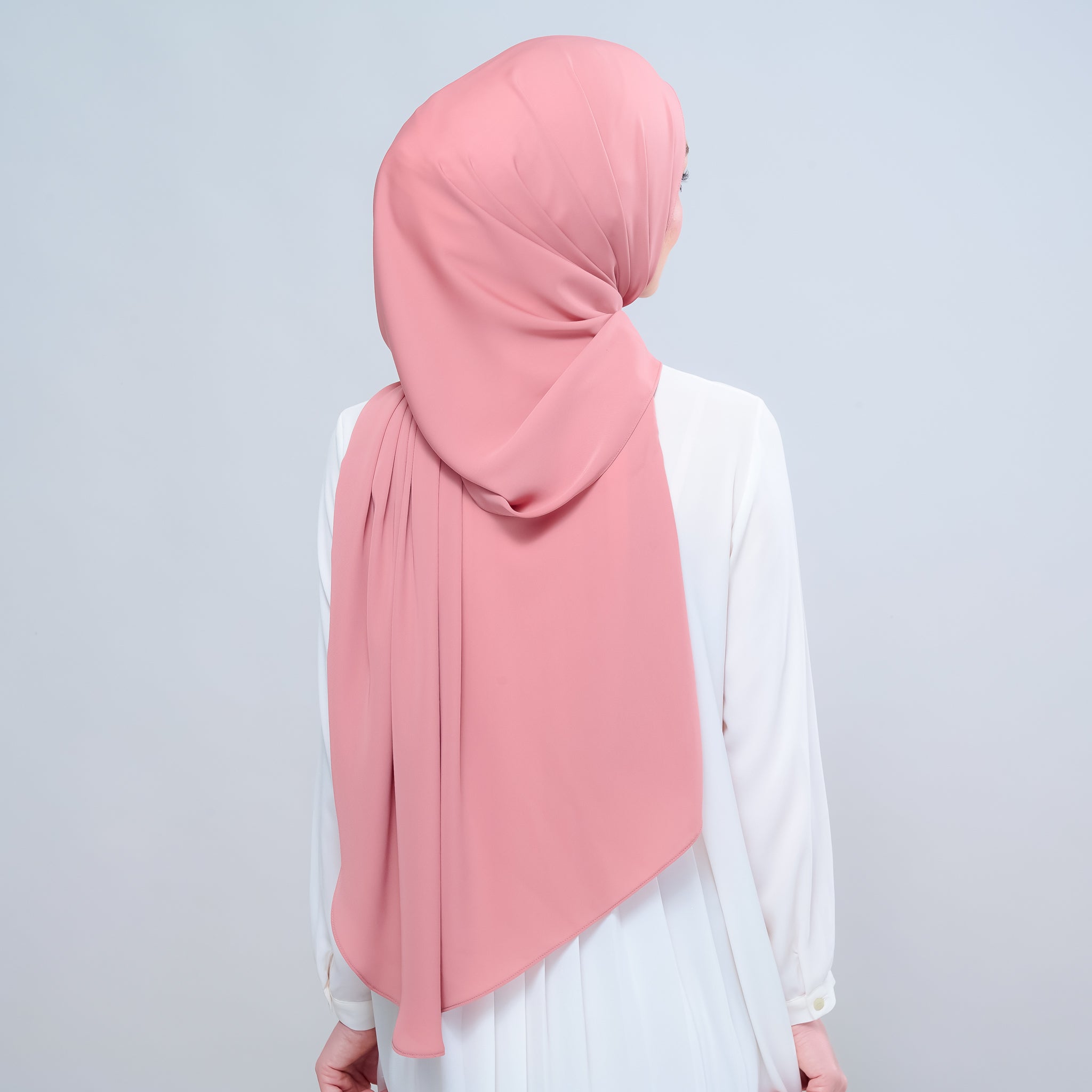 Instant Tag 'n Go Chiffon Silk Shawl - Deep Rose