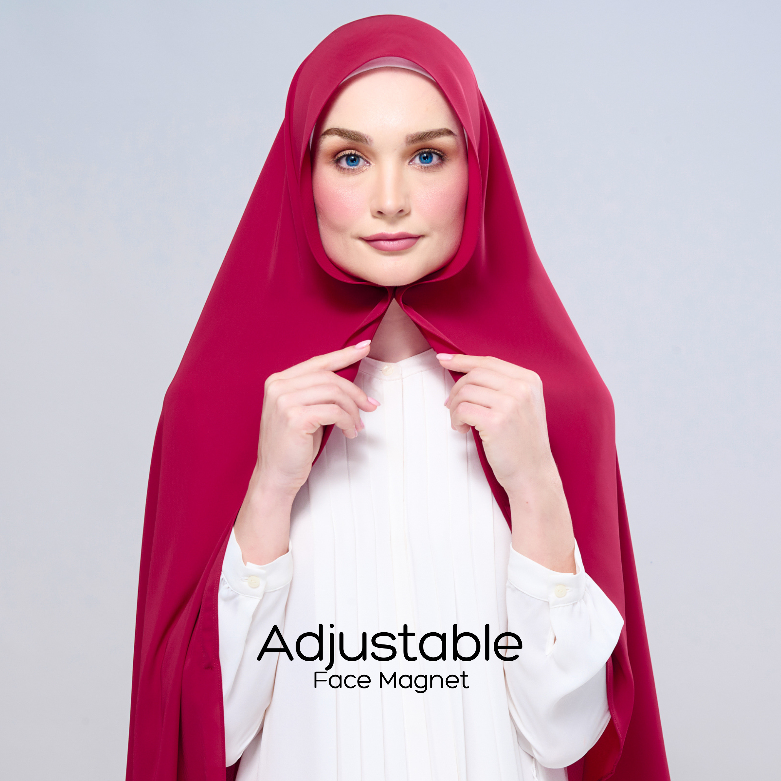 Instant Tag 'n Go Chiffon Silk Shawl - Cherry