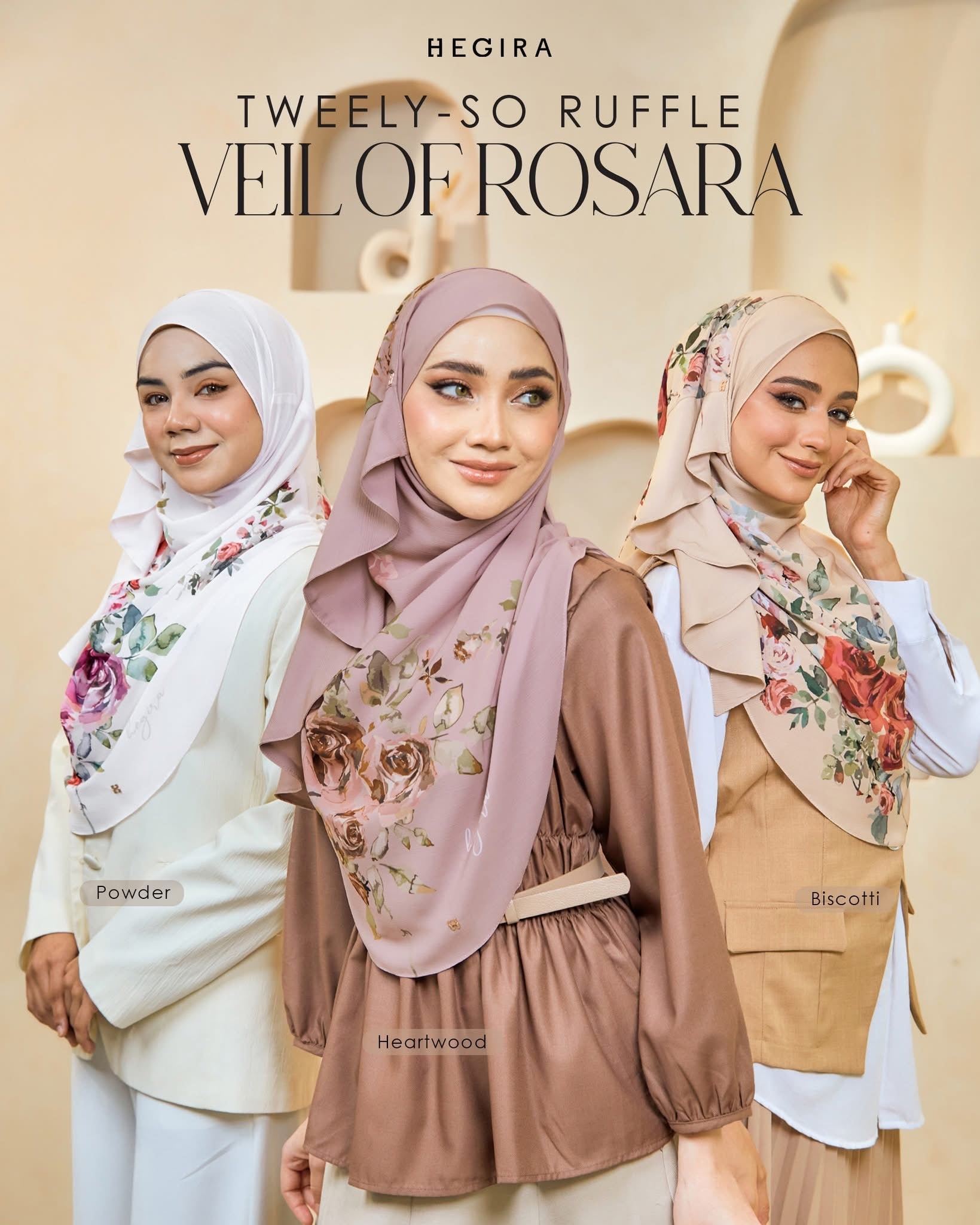 Tweely-So Ruffles Veil of Rosara