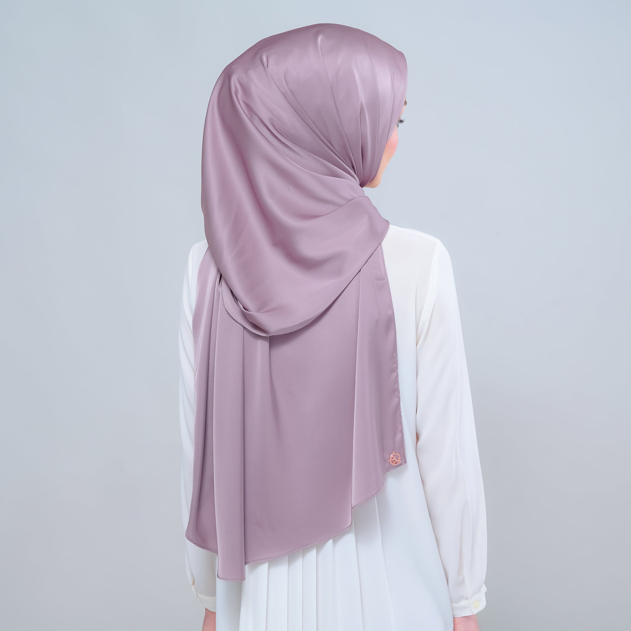 Instant Tag 'n Go Satin Silk Shawl - Mint Blue
