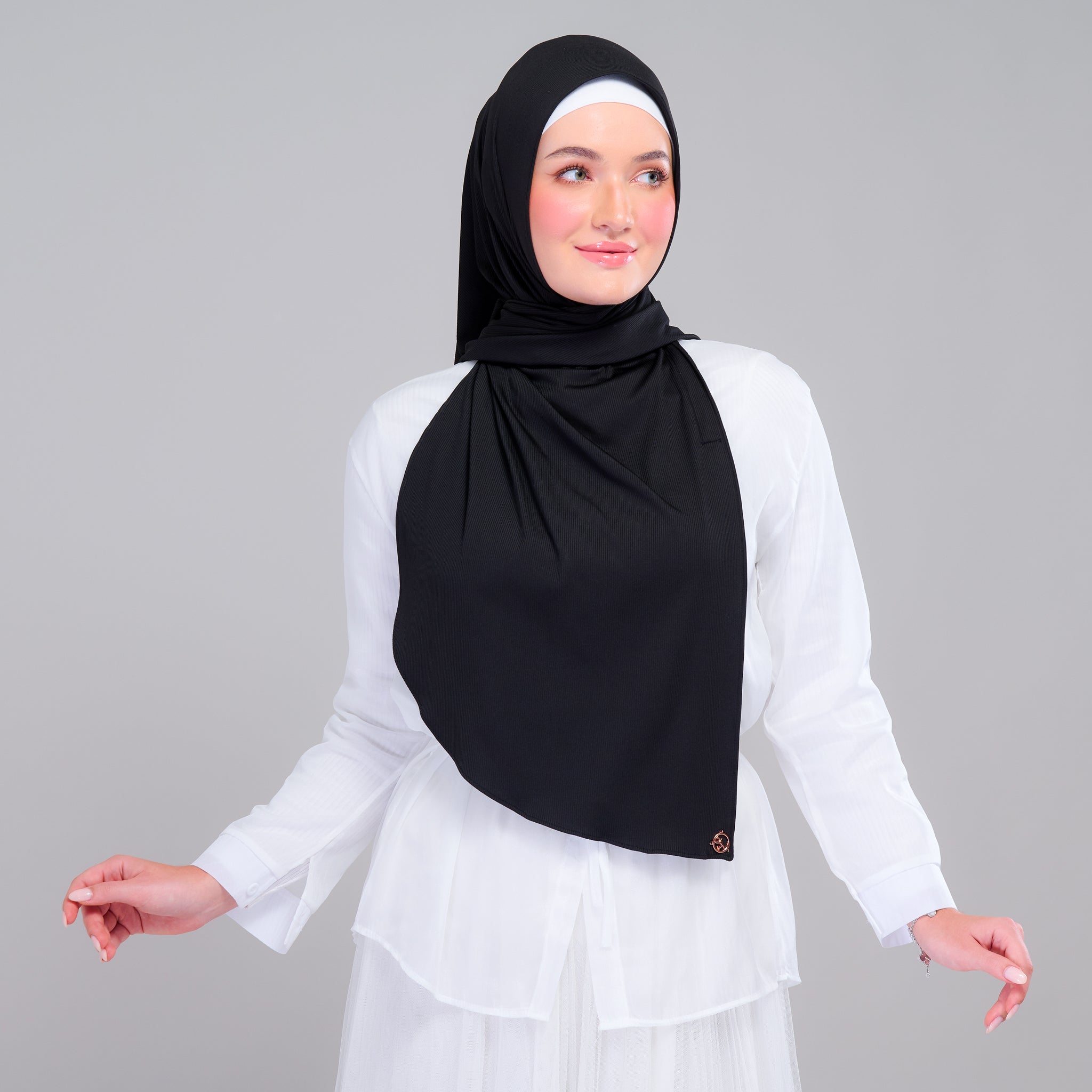 Instant Tag 'n Go Ribbed Jersey Butterfly - Black