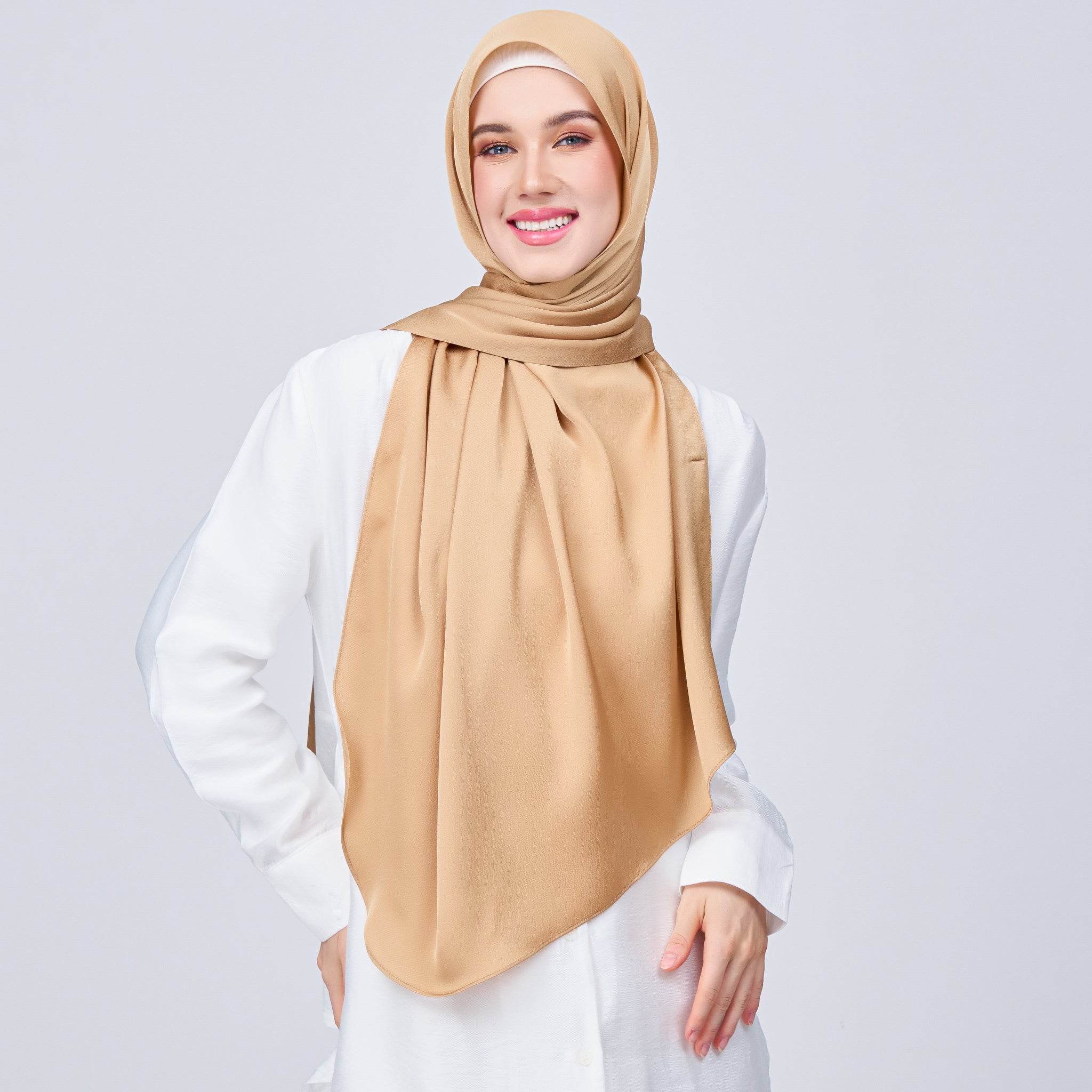 Instant Tag 'n Go Satin Bulle Shawl - Gold