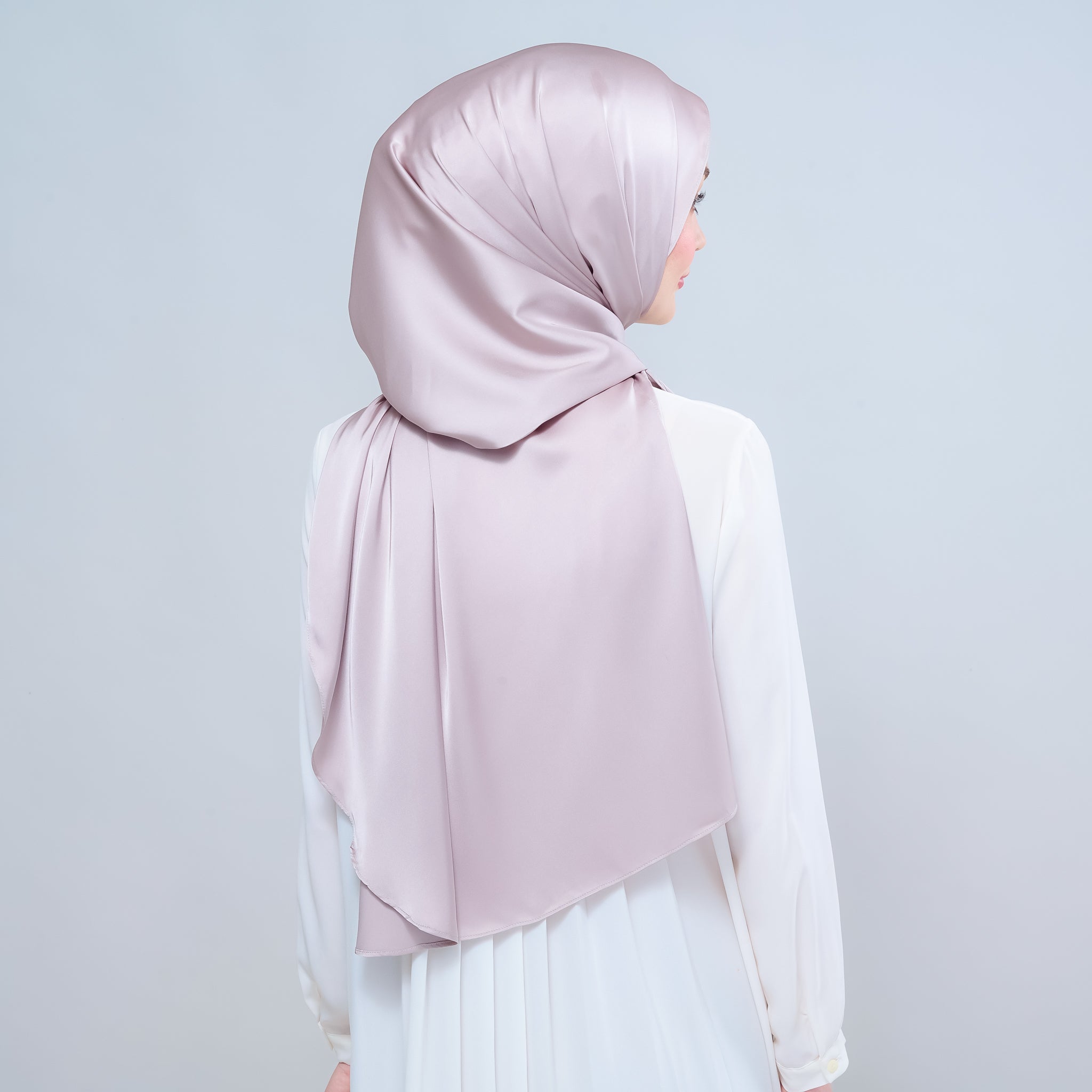 Instant Tag 'n Go Satin Silk Shawl - Cool Taupe