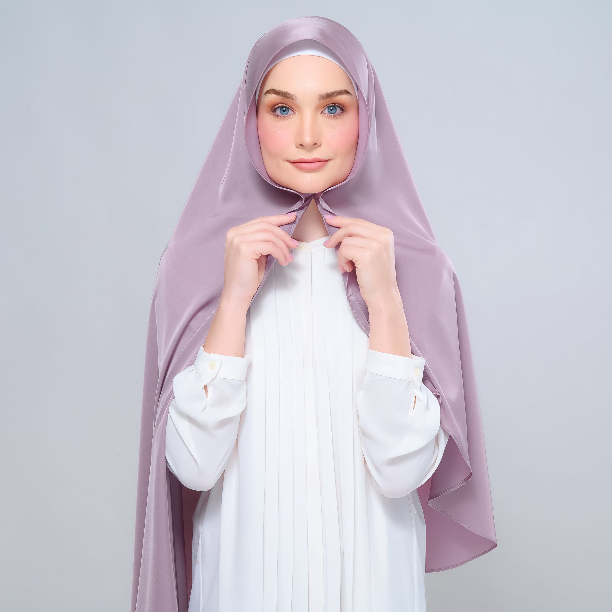Instant Tag 'n Go Satin Silk Shawl - Thistle
