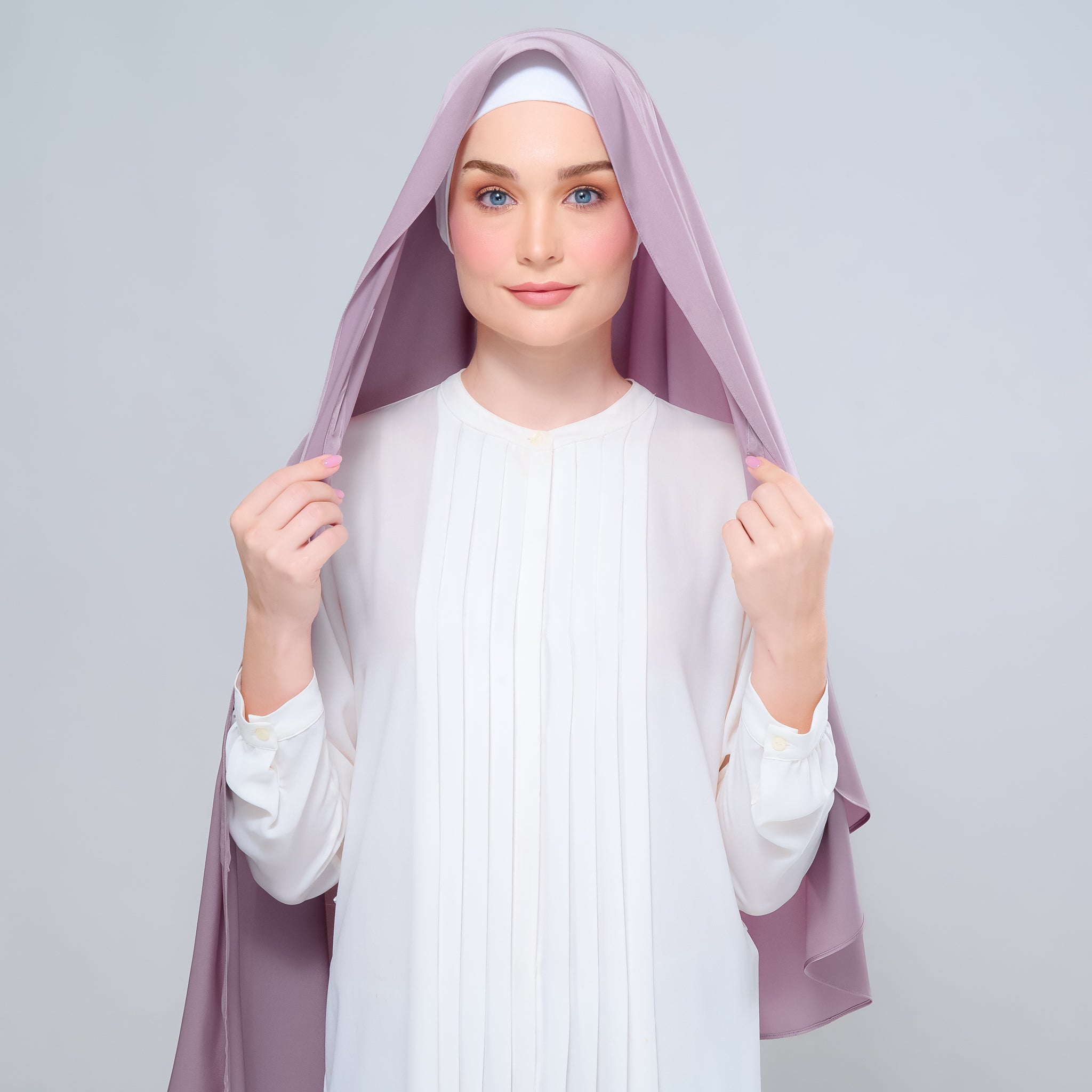 Instant Tag 'n Go Satin Silk Shawl - Thistle