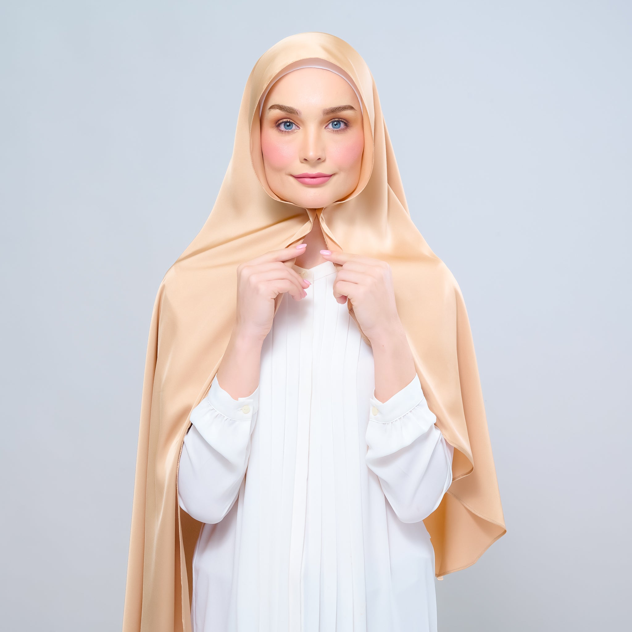 Instant Tag 'n Go Satin Silk Shawl - Gold