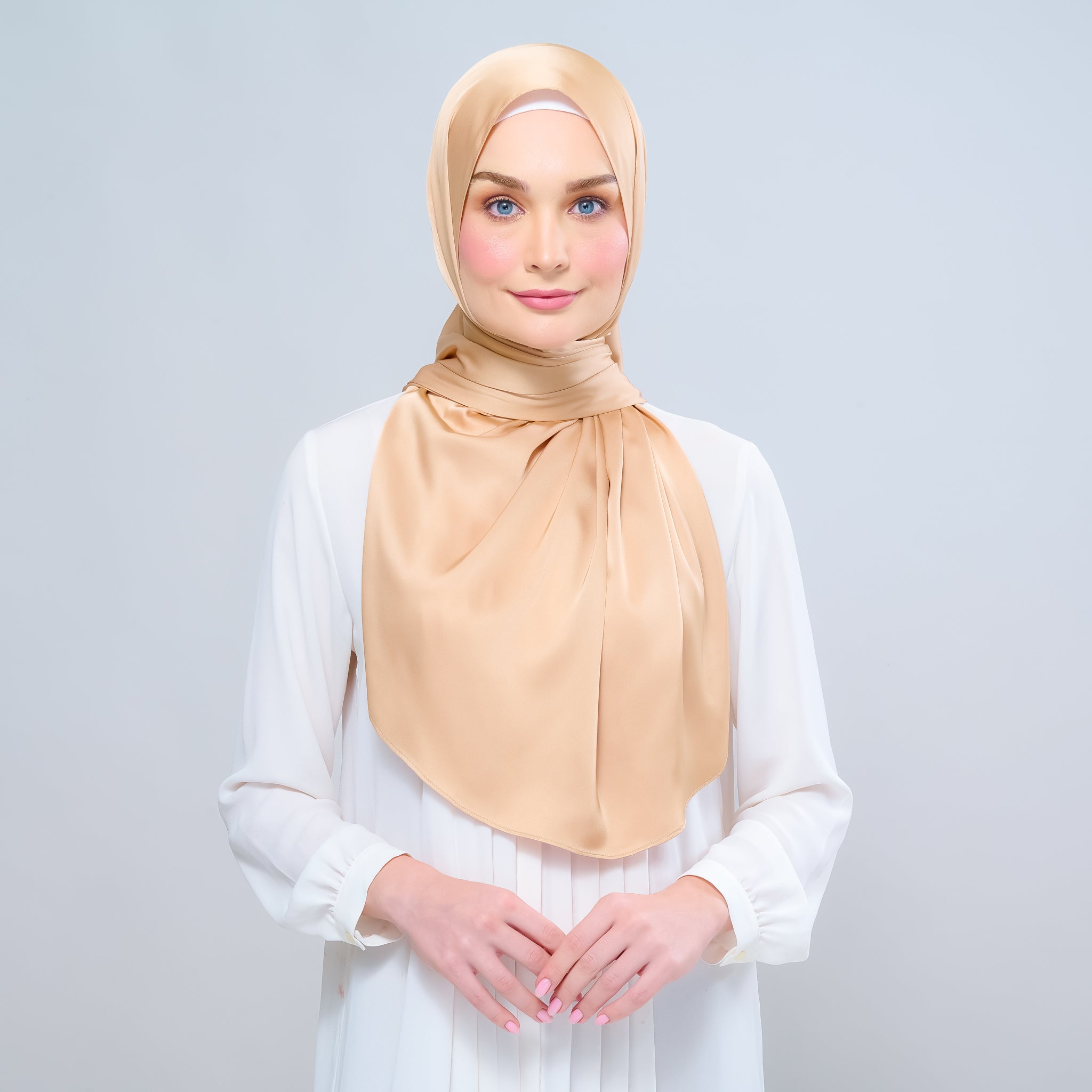 Instant Tag 'n Go Satin Silk Shawl - Gold