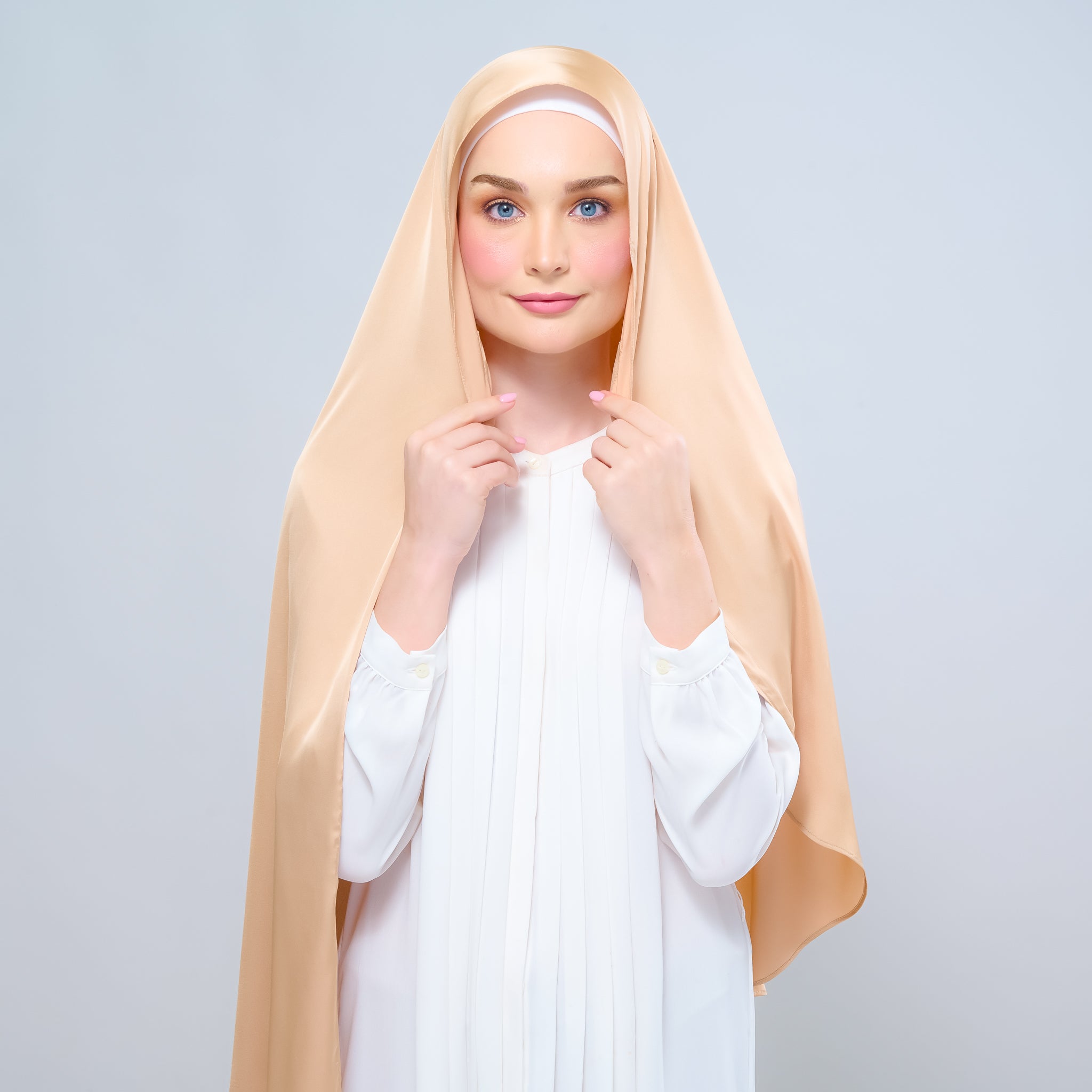 Instant Tag 'n Go Satin Silk Shawl - Gold