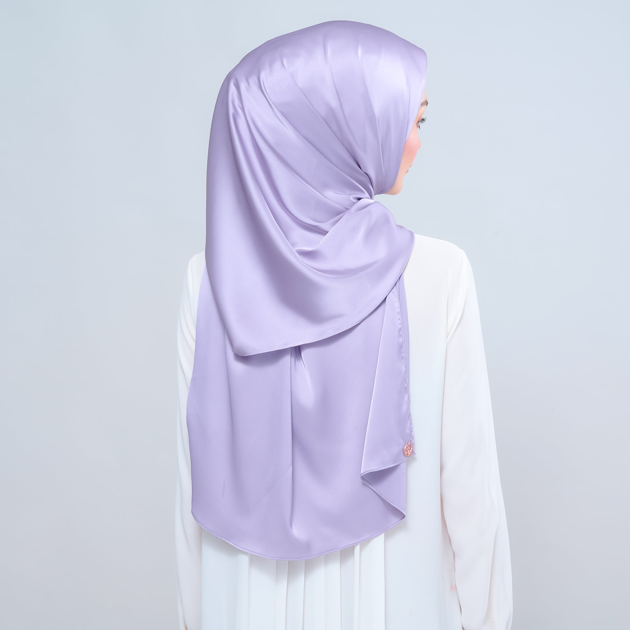 Instant Tag 'n Go Satin Silk Shawl - Lavender Blush