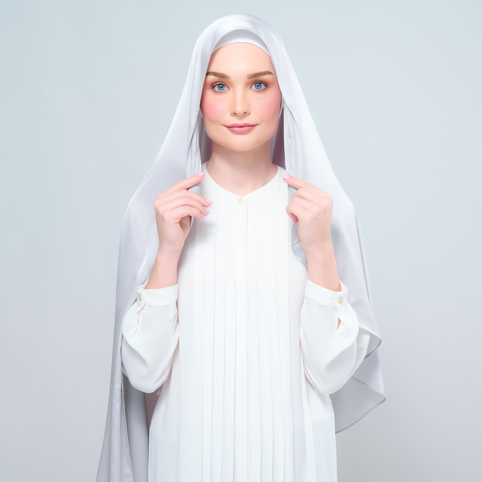 Instant Tag 'n Go Satin Silk Shawl - Silver