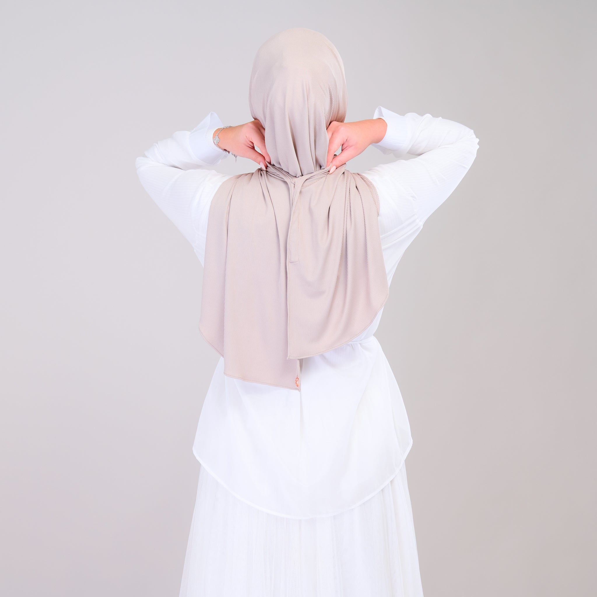 Instant Tag 'n Go Ribbed Jersey Shawl - Natural Sand