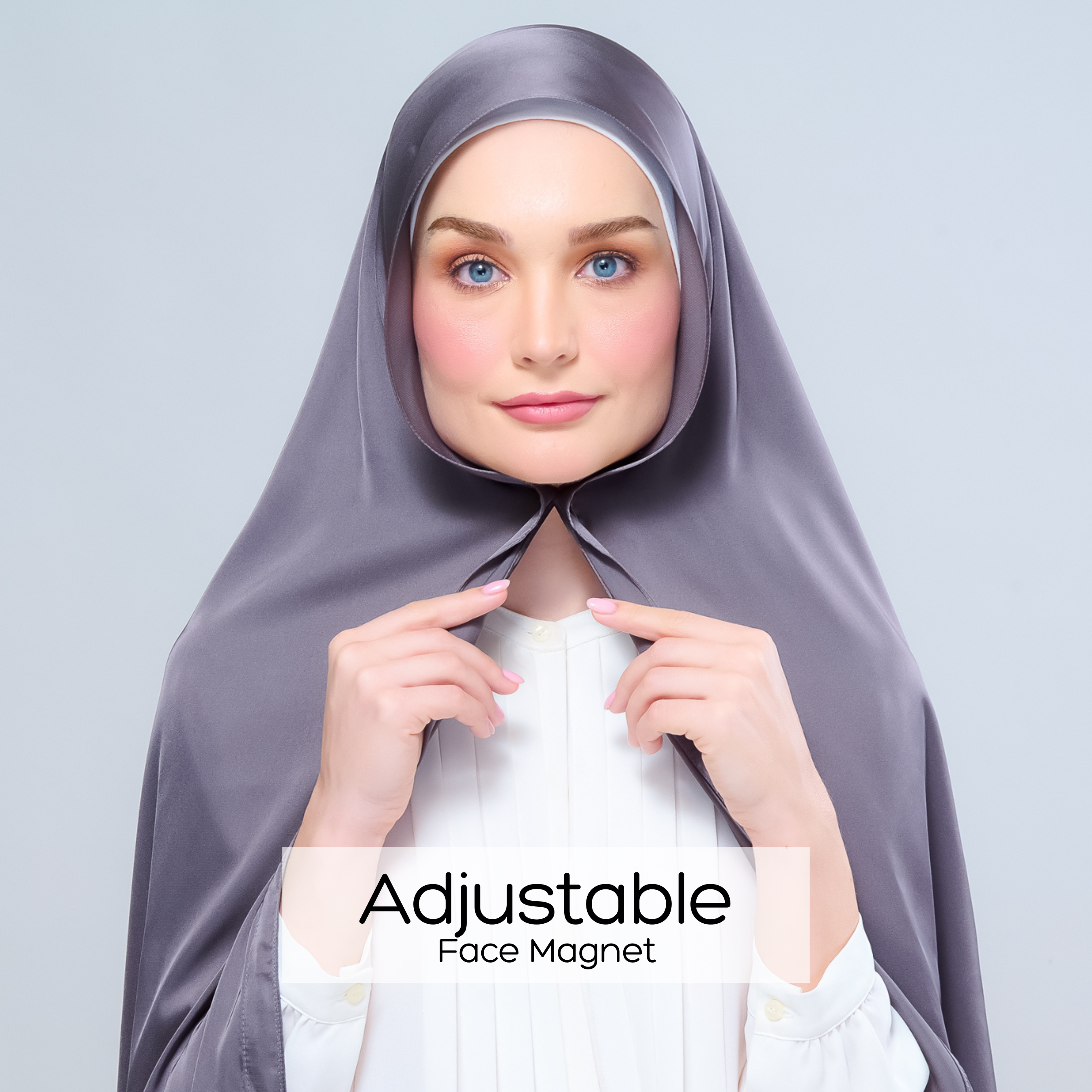 Instant Tag 'n Go Satin Silk Shawl - Deep Grey