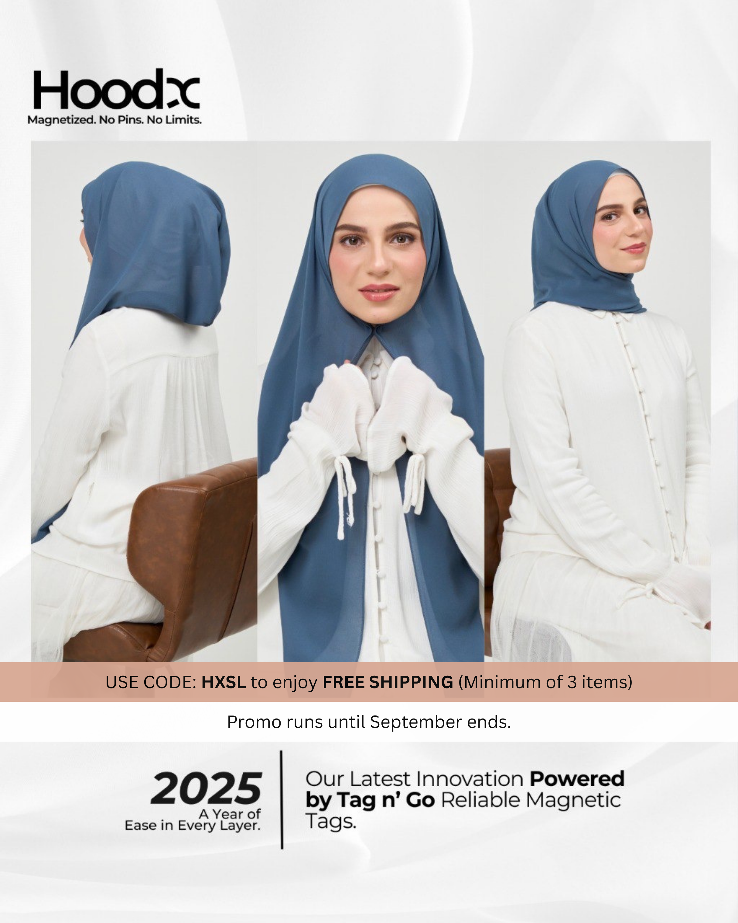 [★New] HoodX in Denim Blue