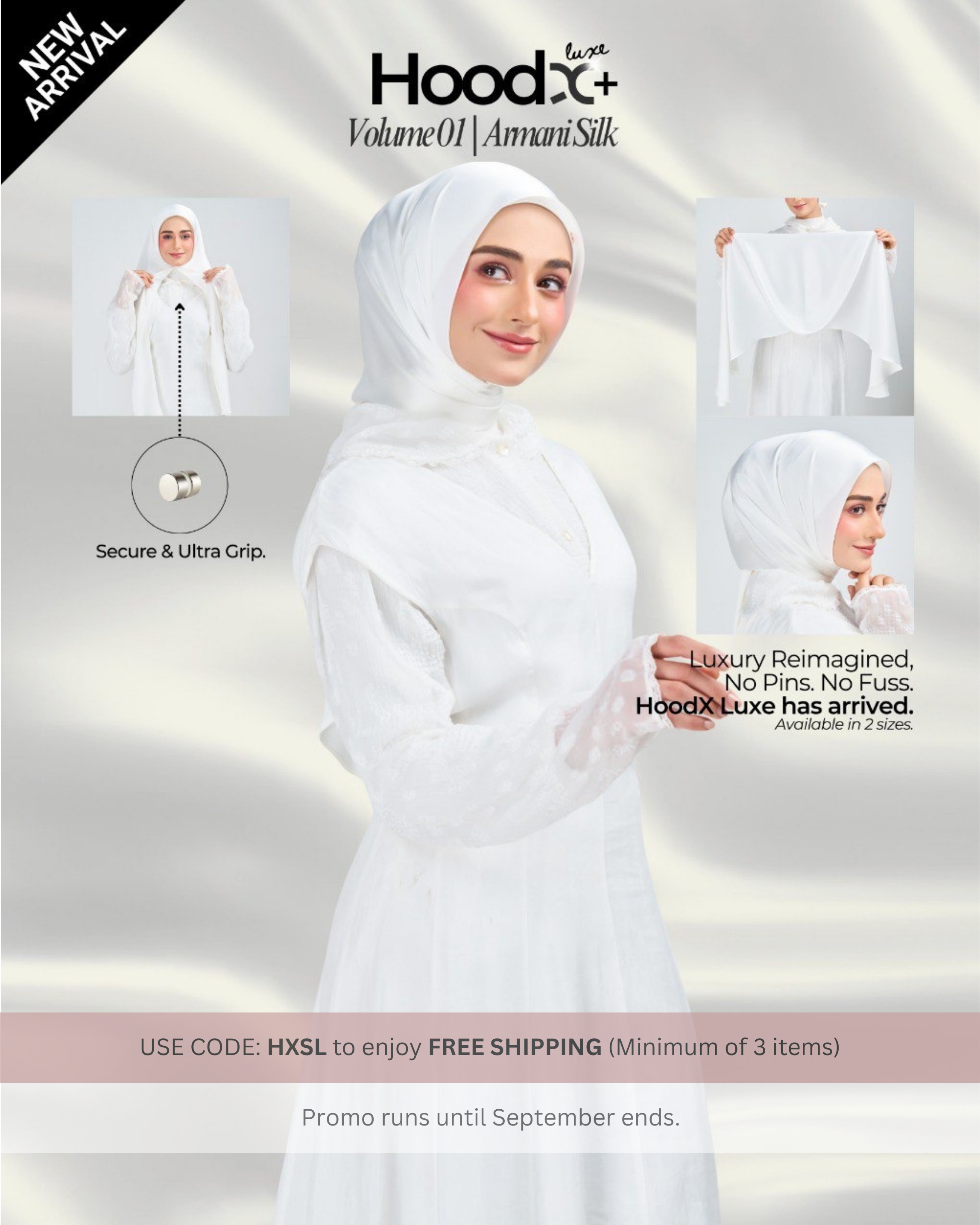[★New] HoodX Plus Luxe in Timeless White