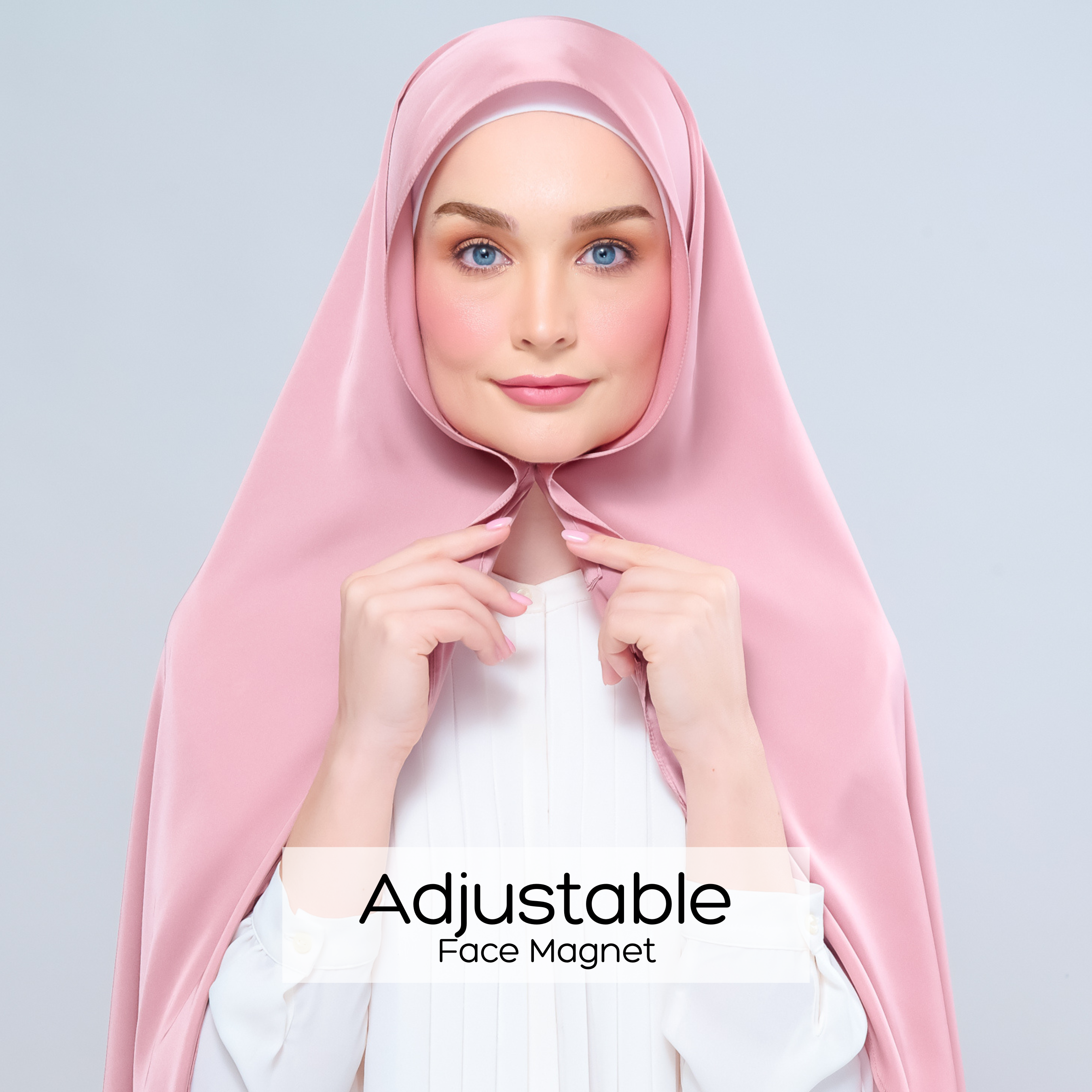 Instant Tag 'n Go Satin Silk Shawl - Dusty Pink
