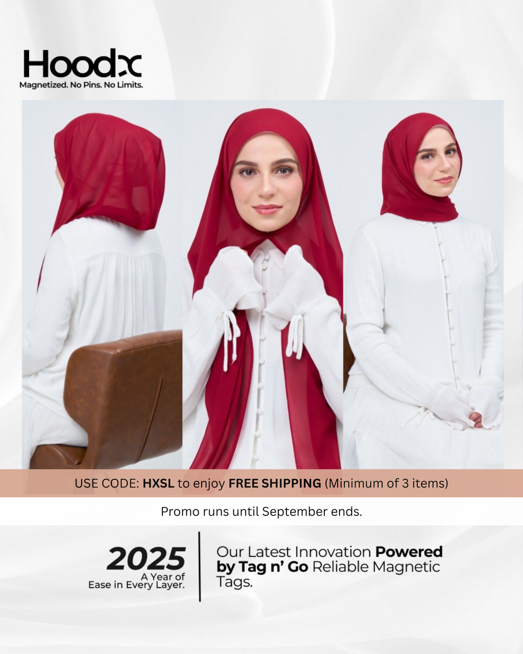 [★New] HoodX in Maroon Red