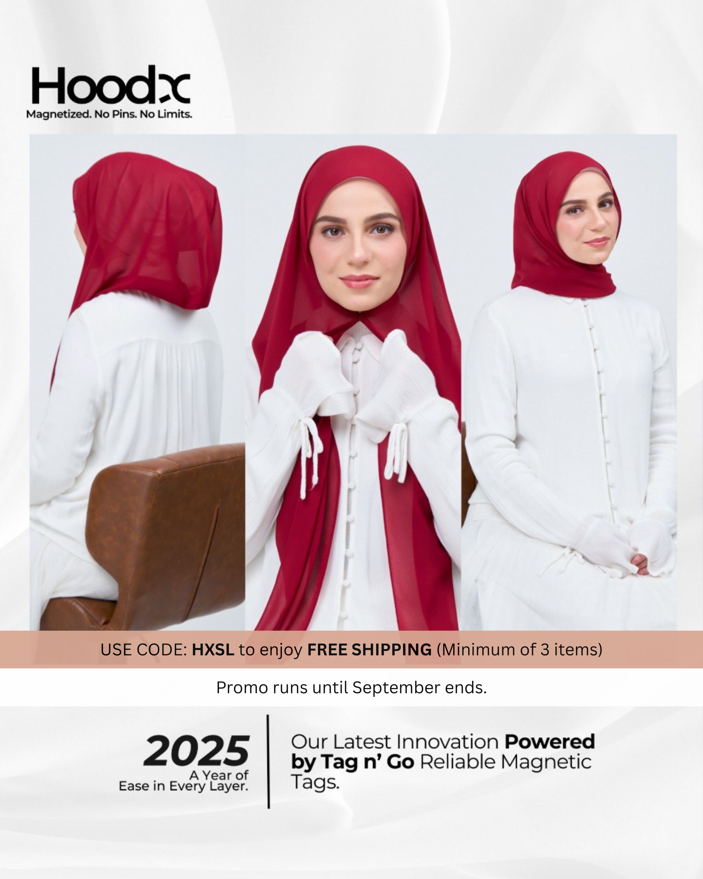 [★New] HoodX in Maroon Red
