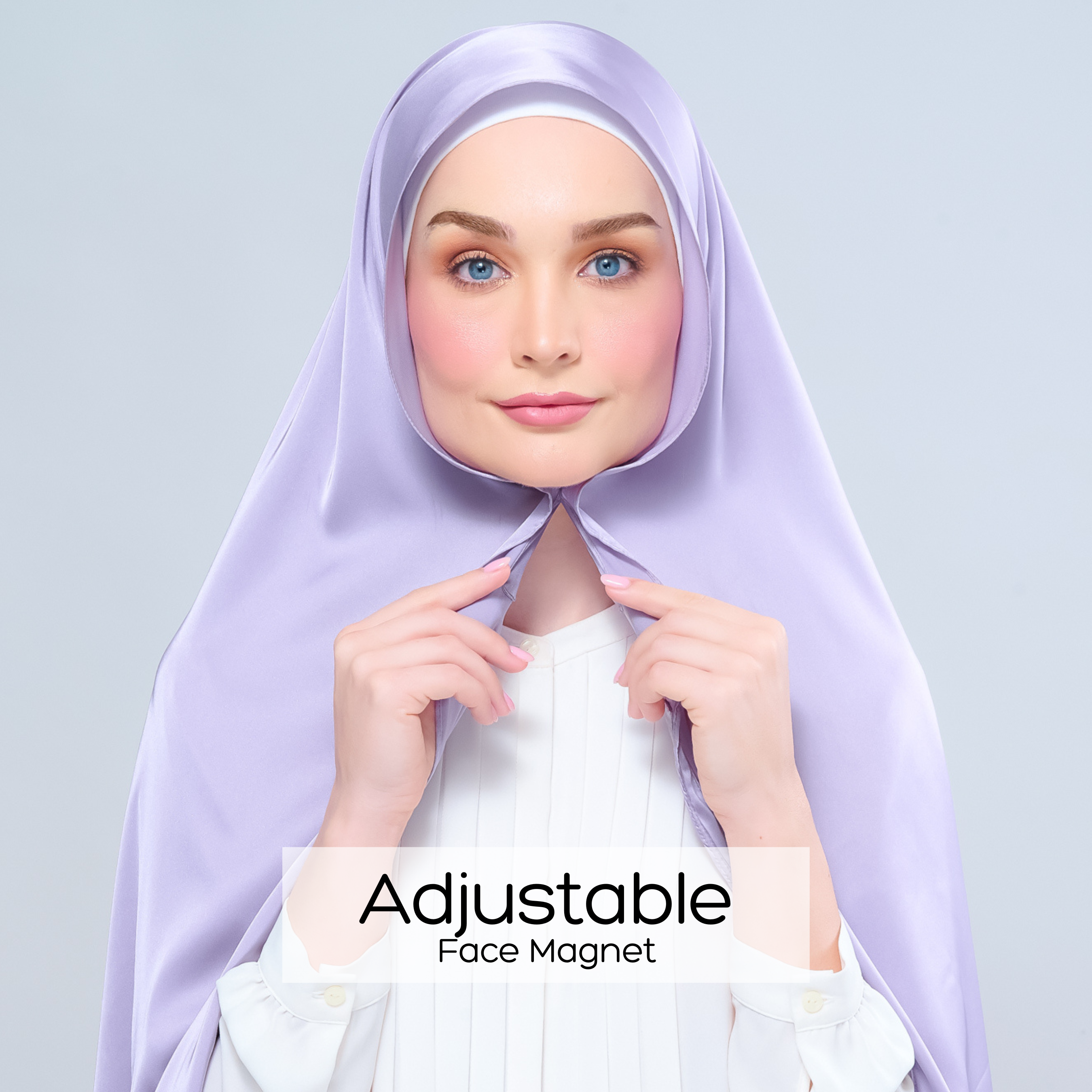 Instant Tag 'n Go Satin Silk Shawl - Lavender Blush