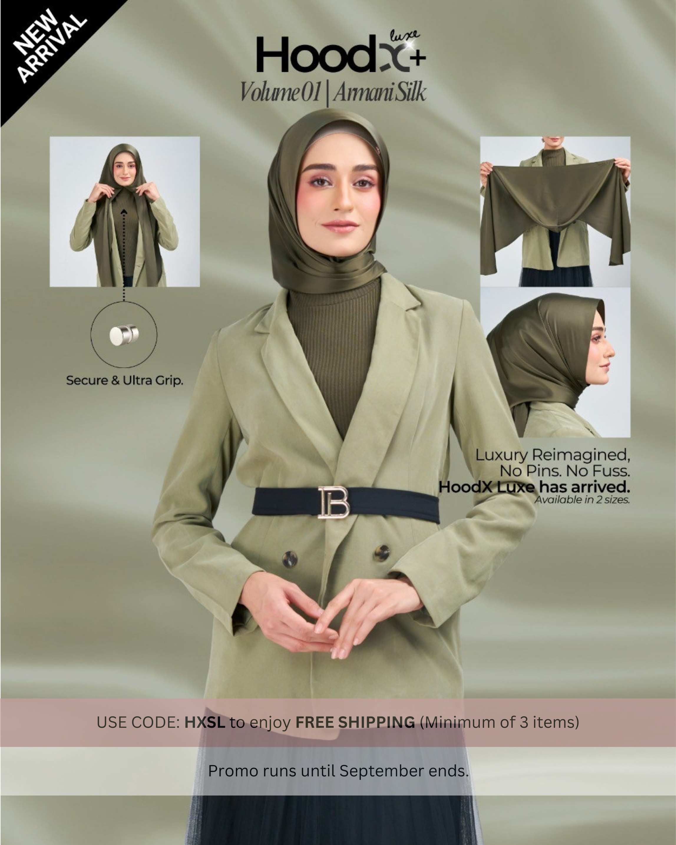 [★New] HoodX Plus Luxe in Tera Olive