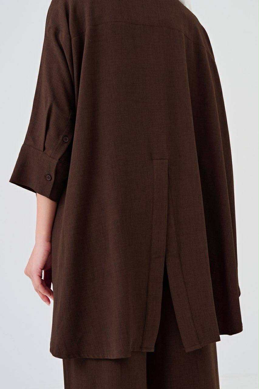 She Dazzle | Lea Caftan in Dark Brown