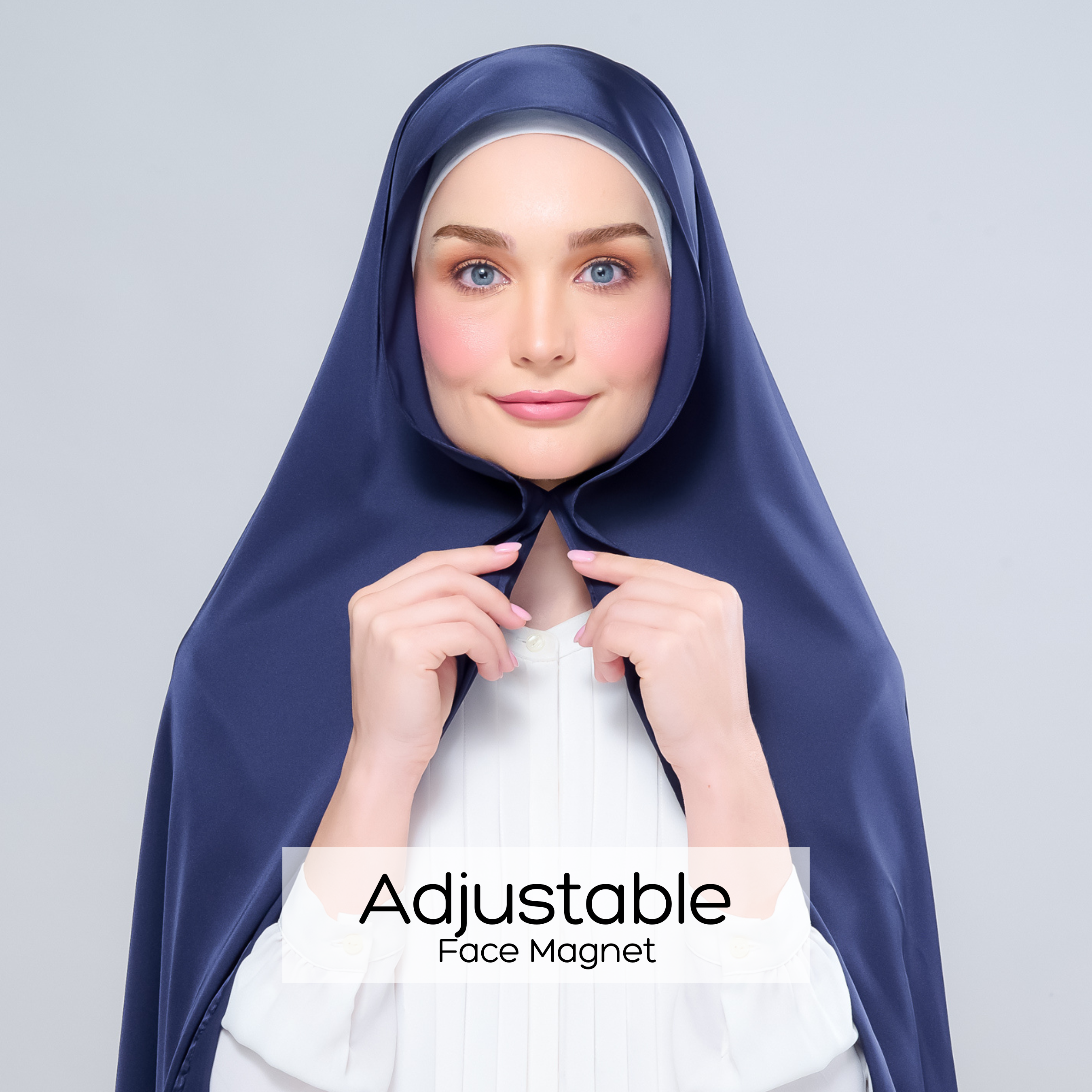 Instant Tag 'n Go Satin Silk Shawl - Deep Blue