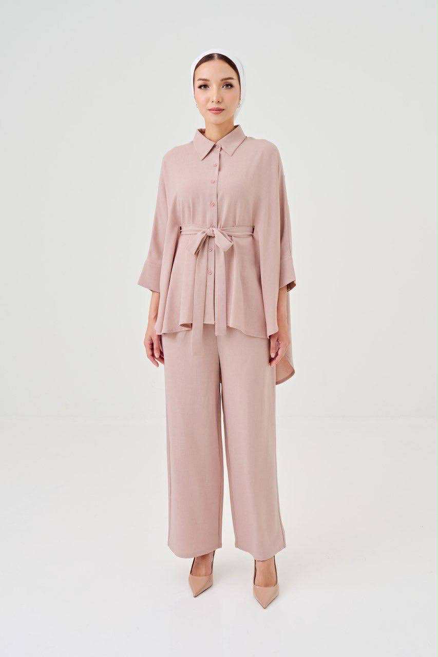 She Dazzle | Lea Caftan in Dusty Pink