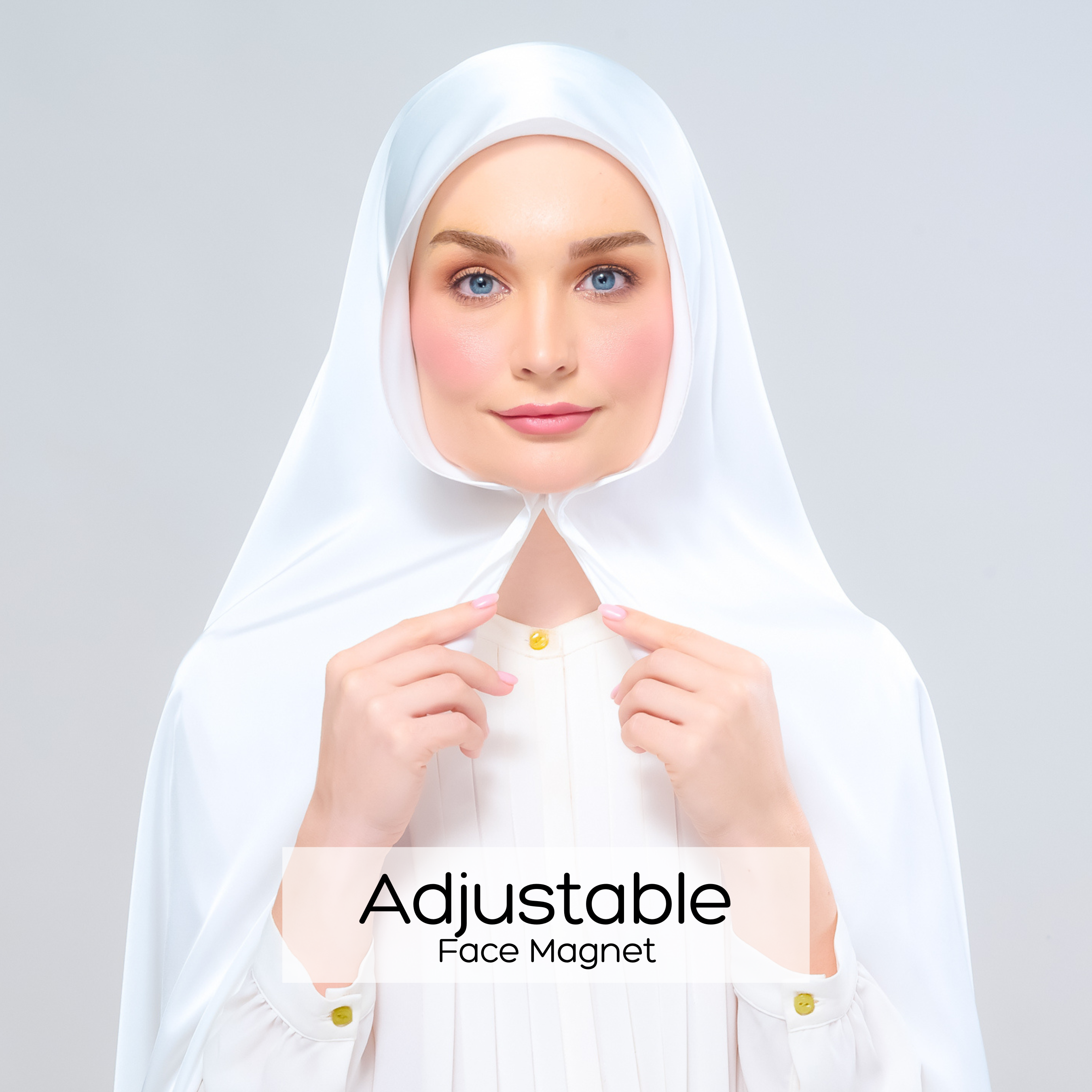 Instant Tag 'n Go Satin Silk Shawl - Bridal White