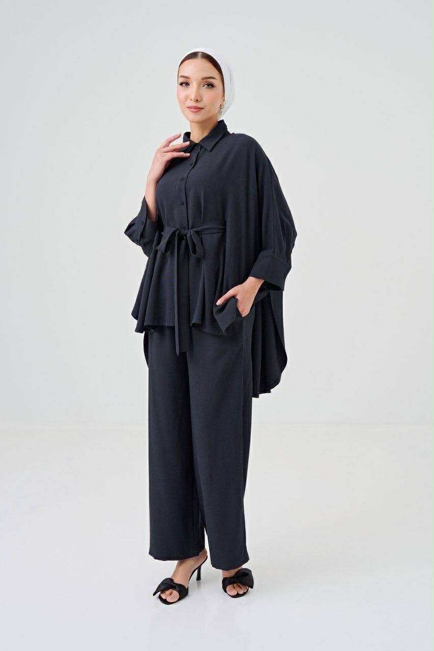 She Dazzle | Lea Caftan in Charcoal Grey