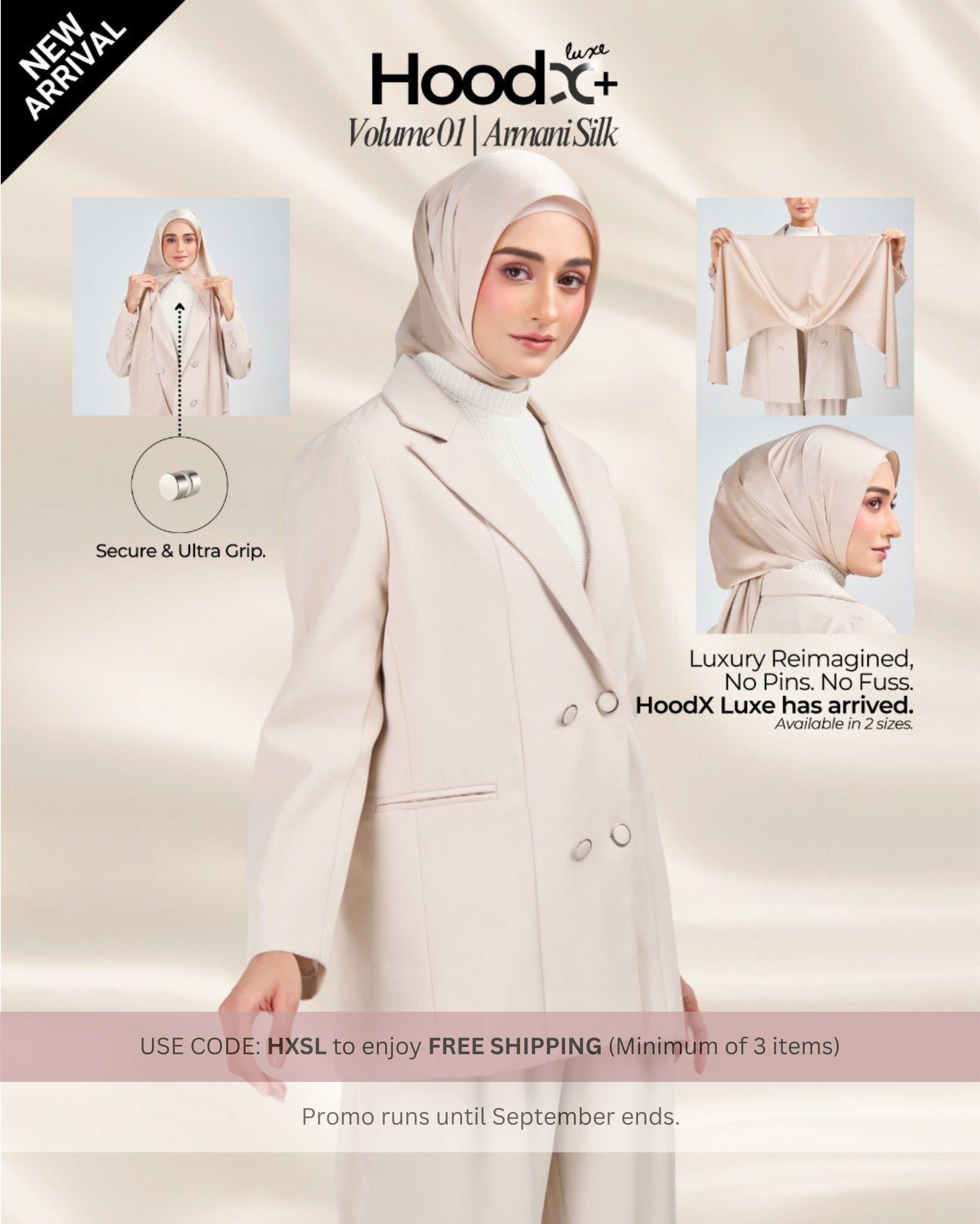 [★New] HoodX Plus Luxe in Linen Dusk