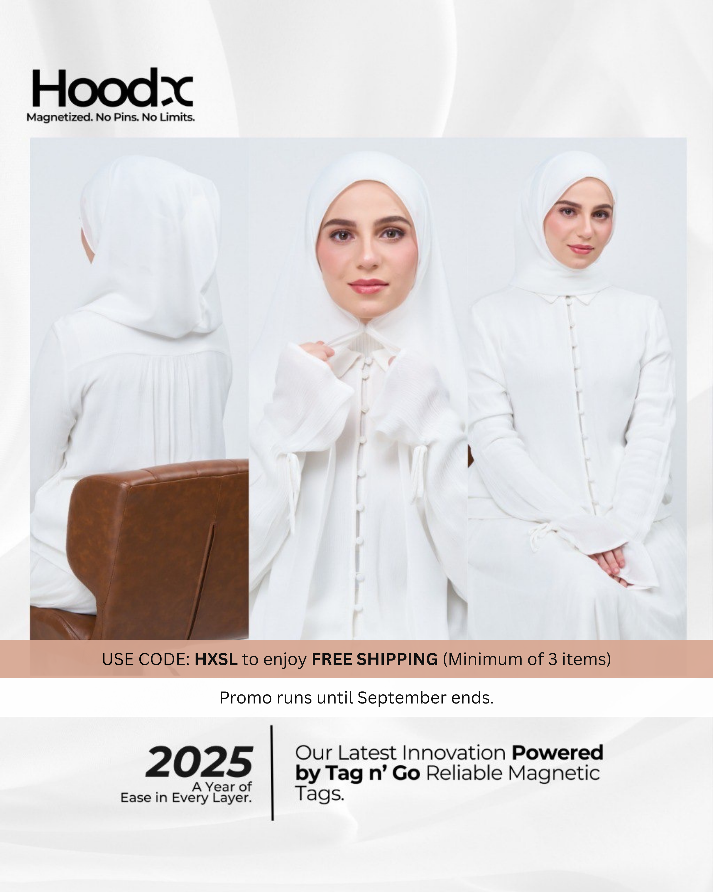 [★New] HoodX in Bridal White