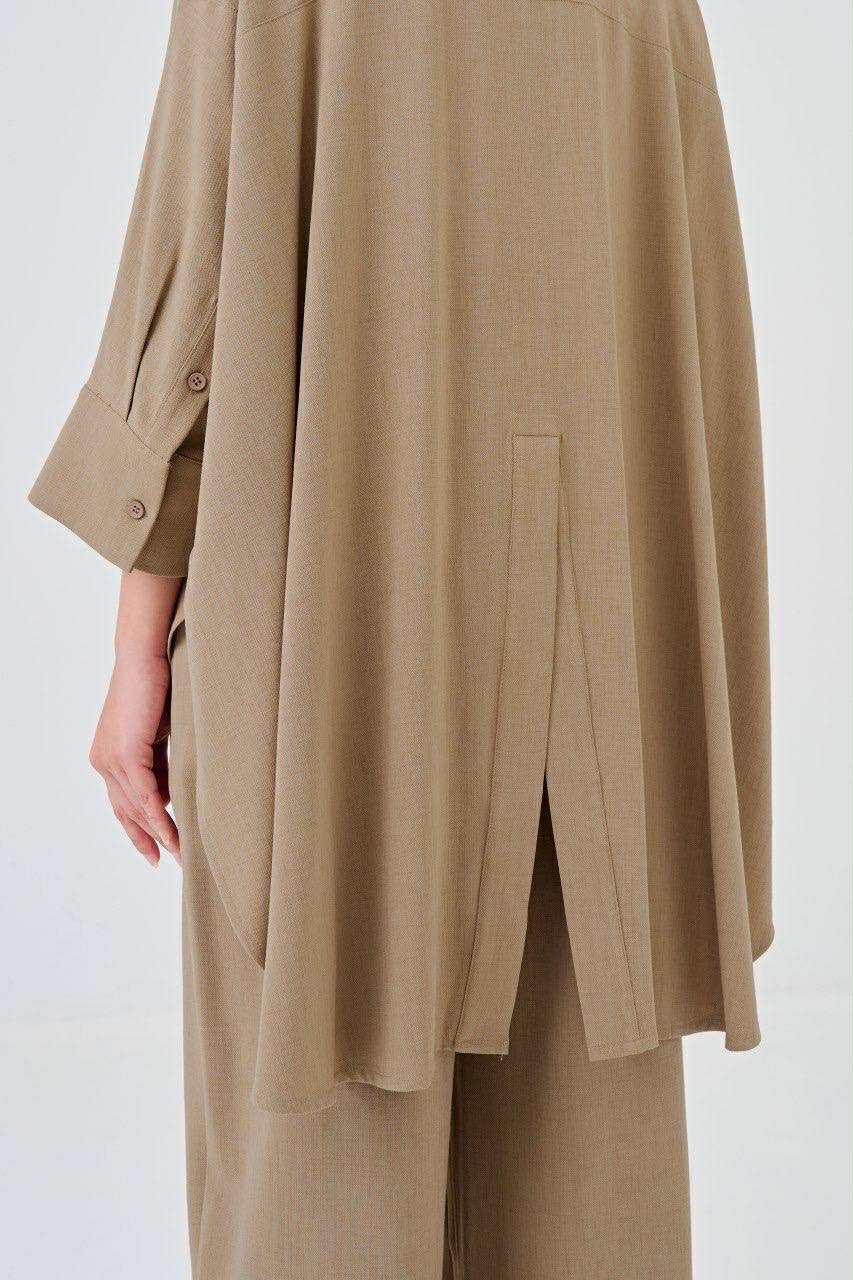 She Dazzle | Lea Caftan in Wheat Brown