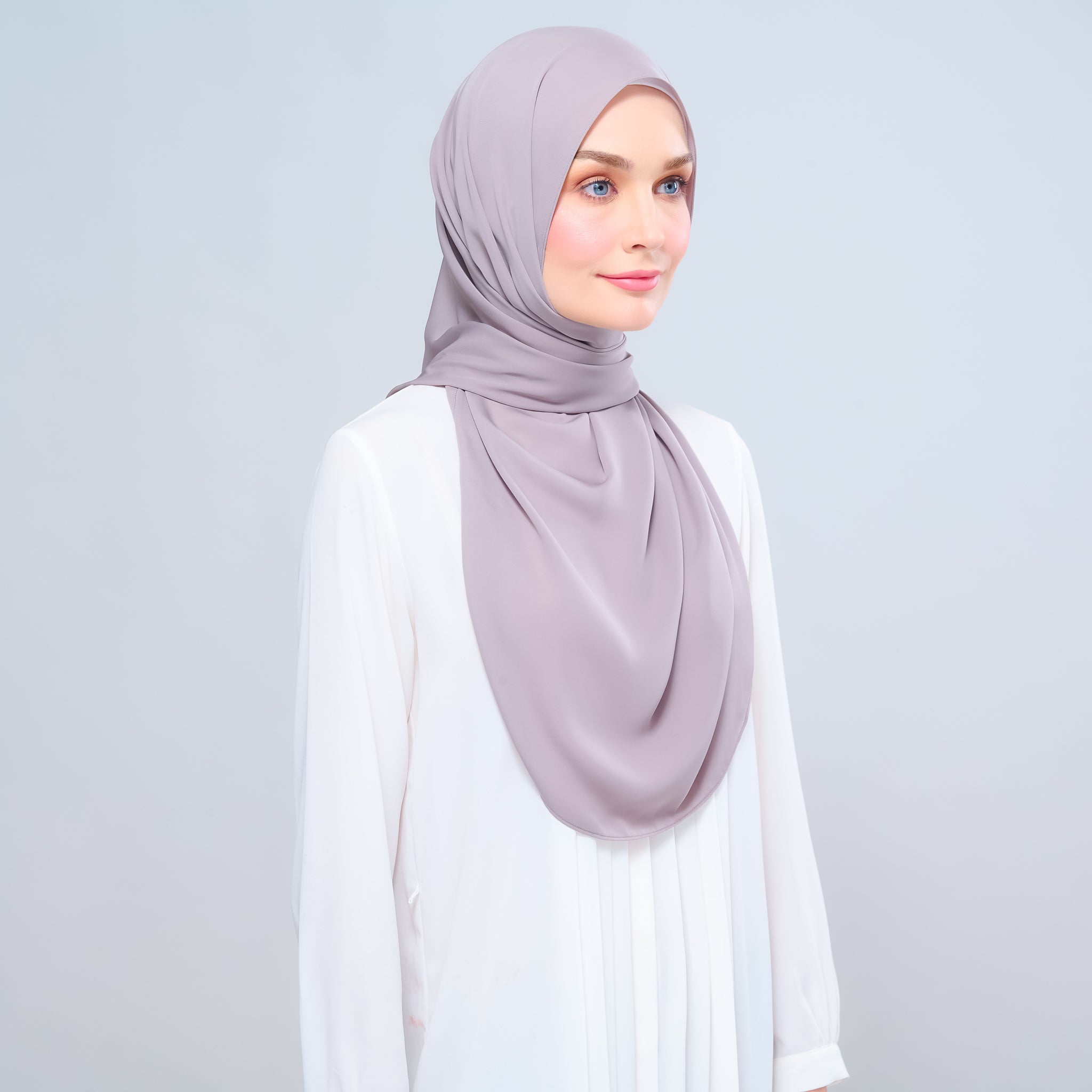 Instant Tag 'n Go Chiffon Silk Shawl - Ash Taupe