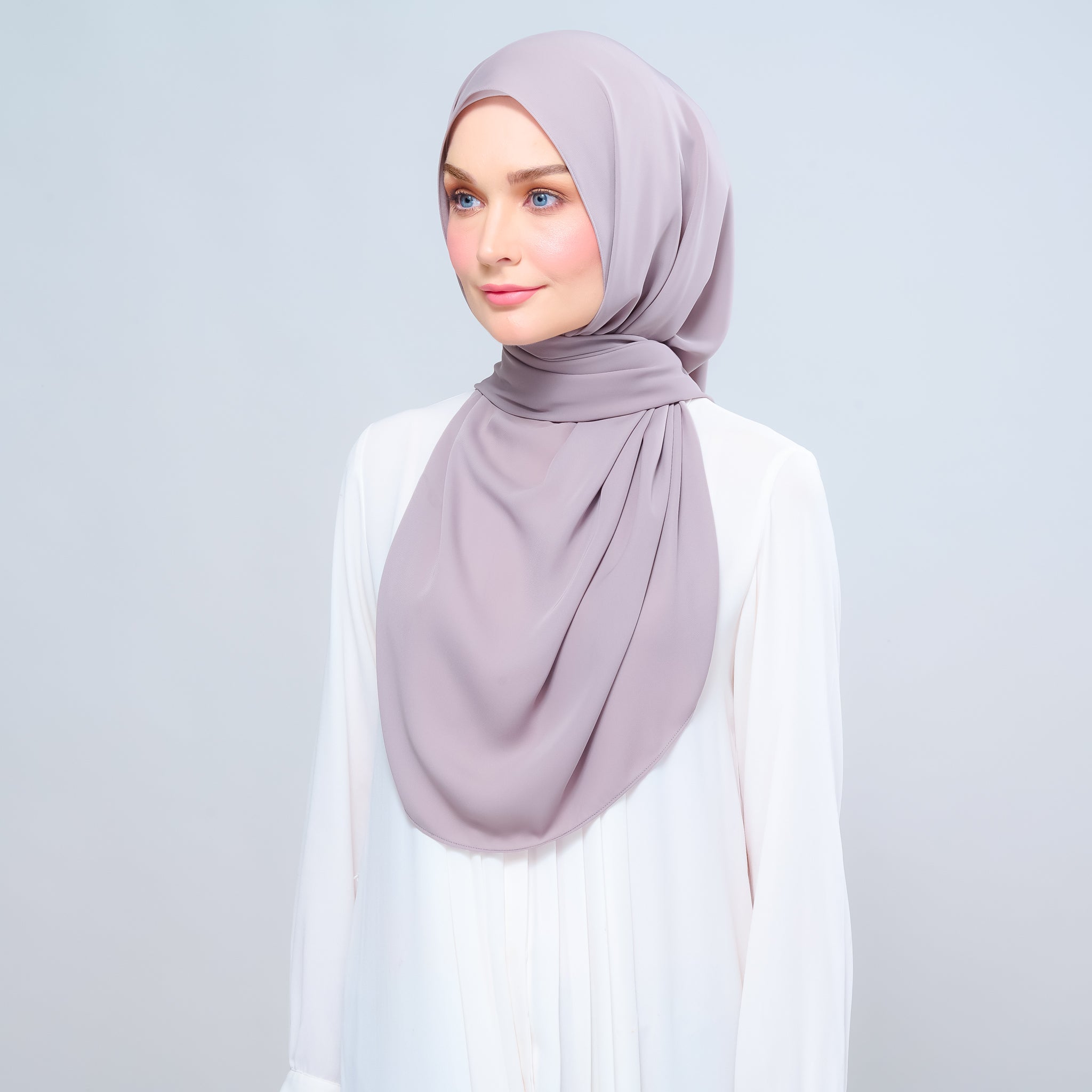Instant Tag 'n Go Chiffon Silk Shawl - Ash Taupe