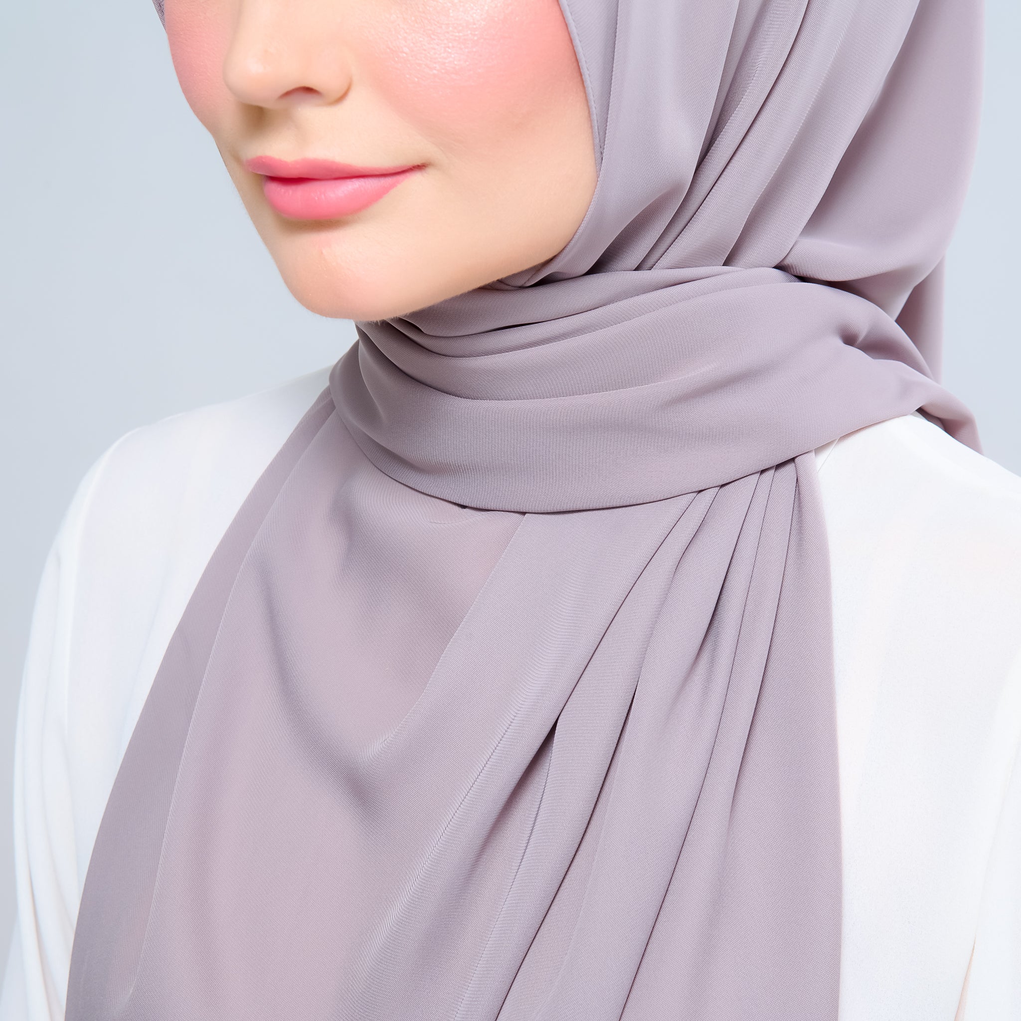 Instant Tag 'n Go Chiffon Silk Shawl - Ash Taupe