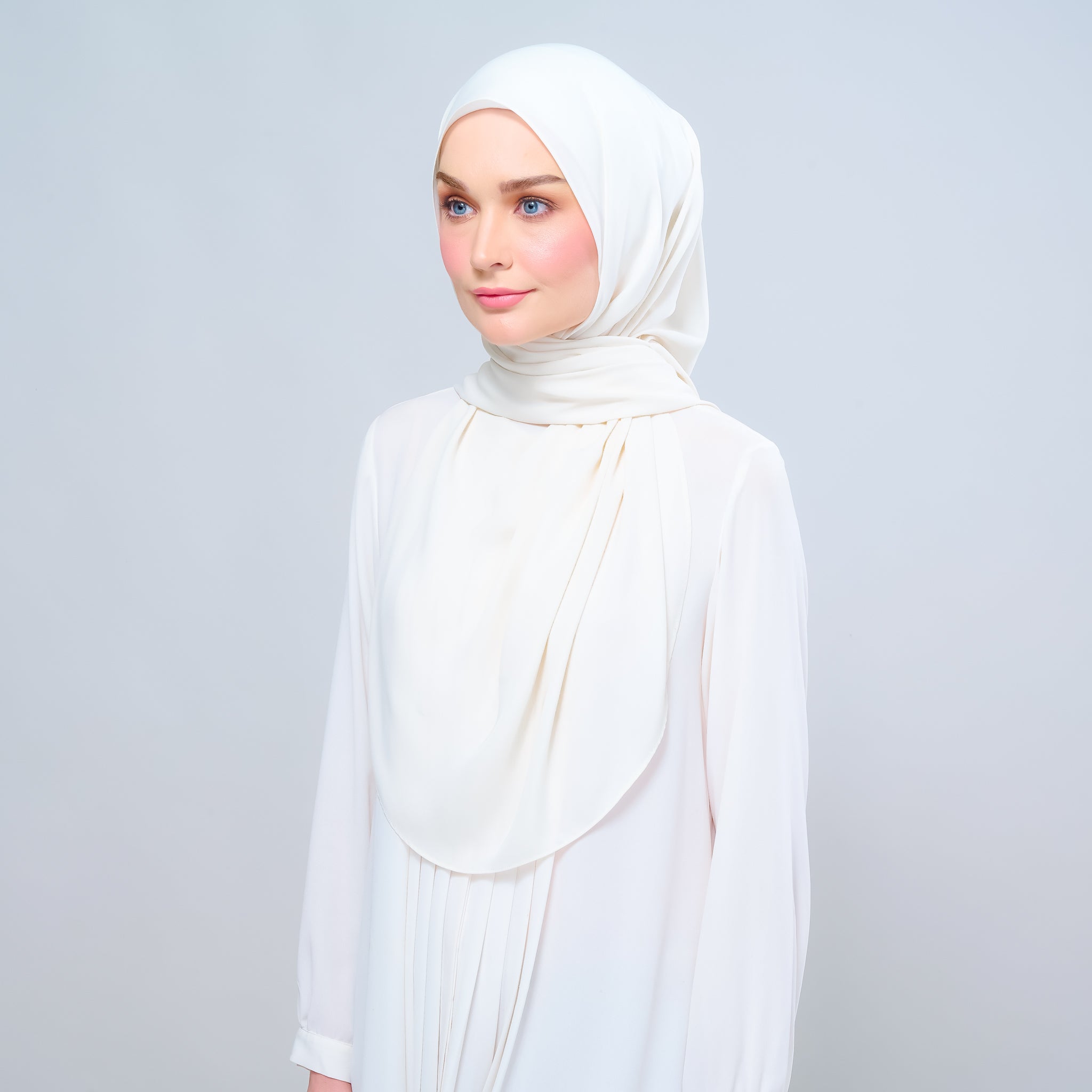 Instant Tag 'n Go Chiffon Silk Shawl - Buttercream