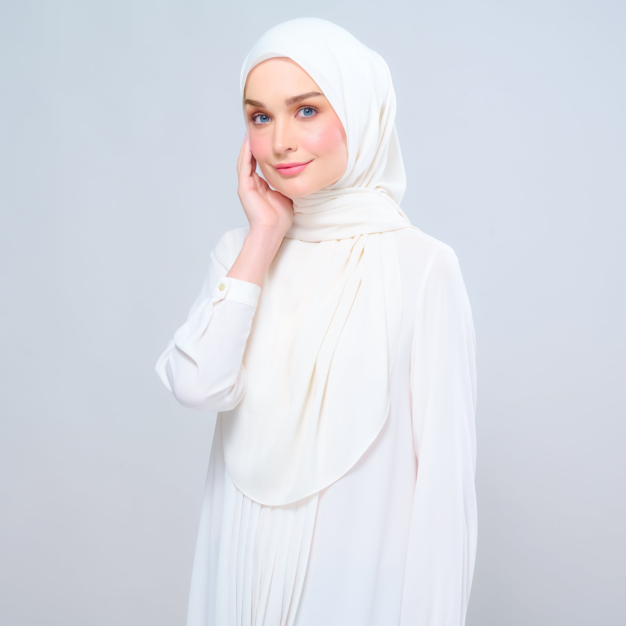 Instant Tag 'n Go Chiffon Silk Shawl - Buttercream