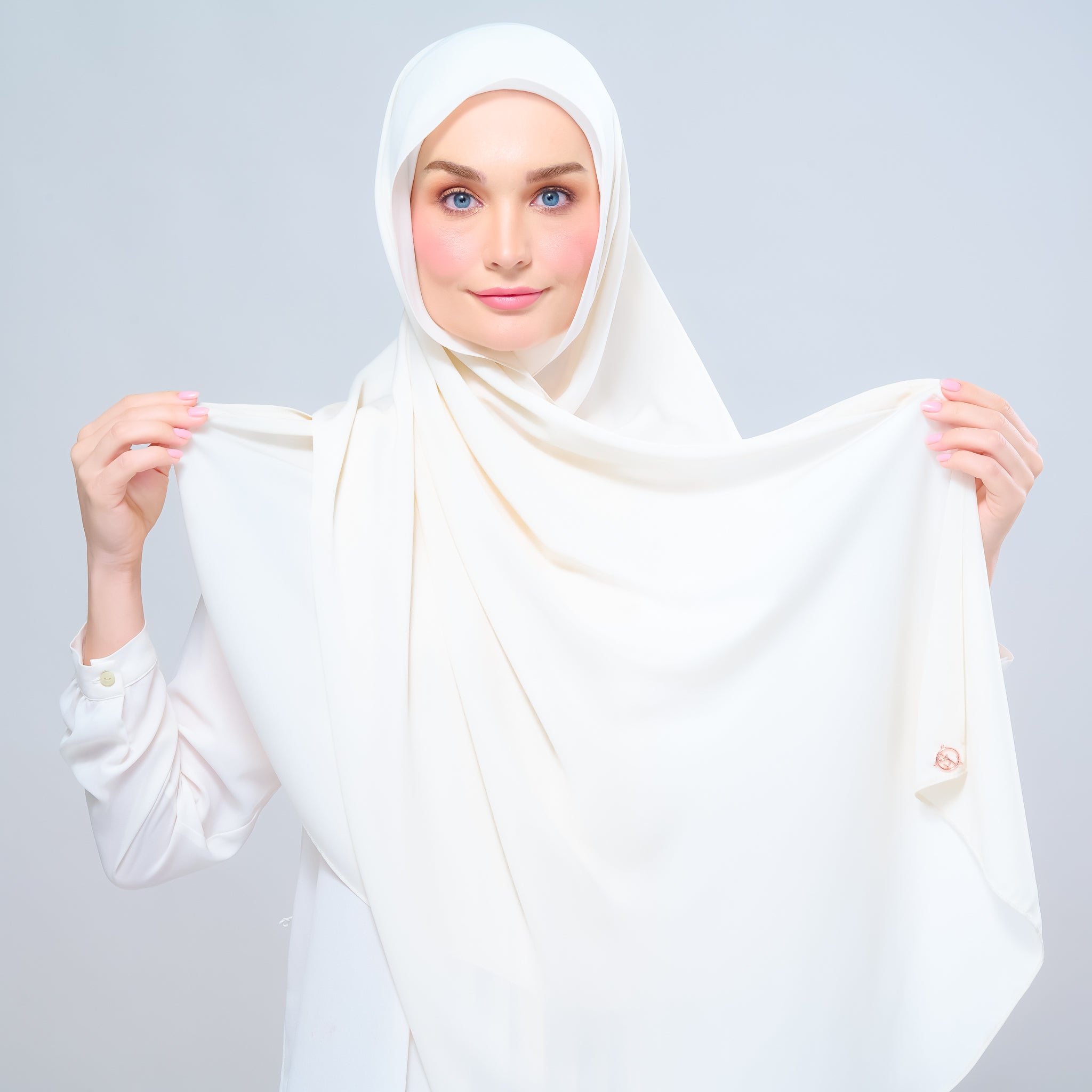 Instant Tag 'n Go Chiffon Silk Shawl - Buttercream
