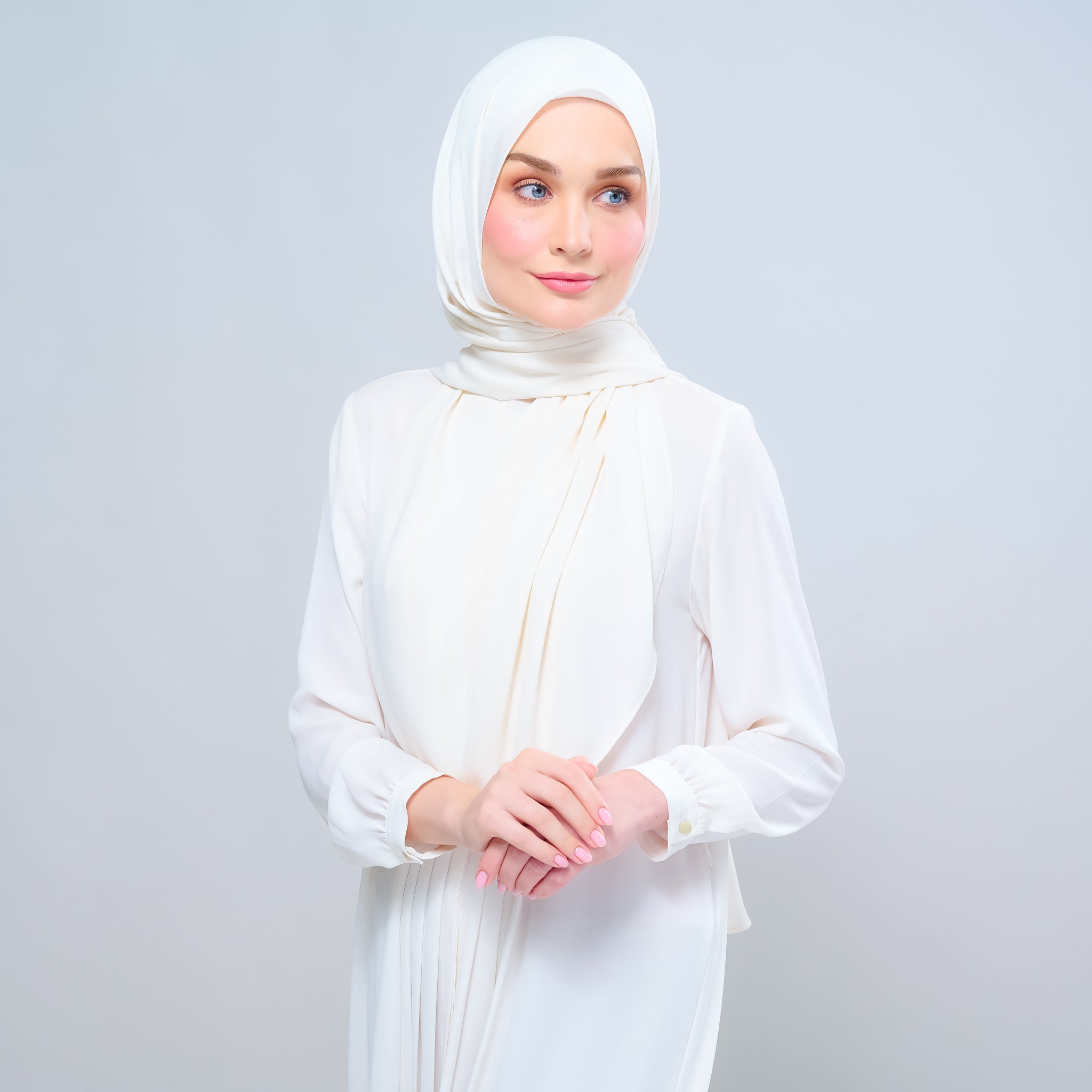 Instant Tag 'n Go Chiffon Silk Shawl - Buttercream