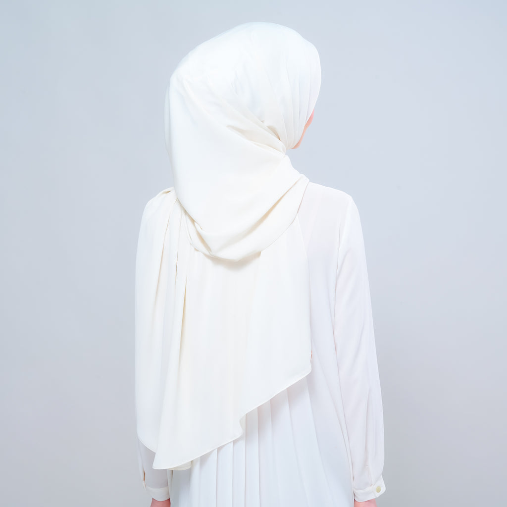 Instant Tag 'n Go Chiffon Silk Shawl - Buttercream