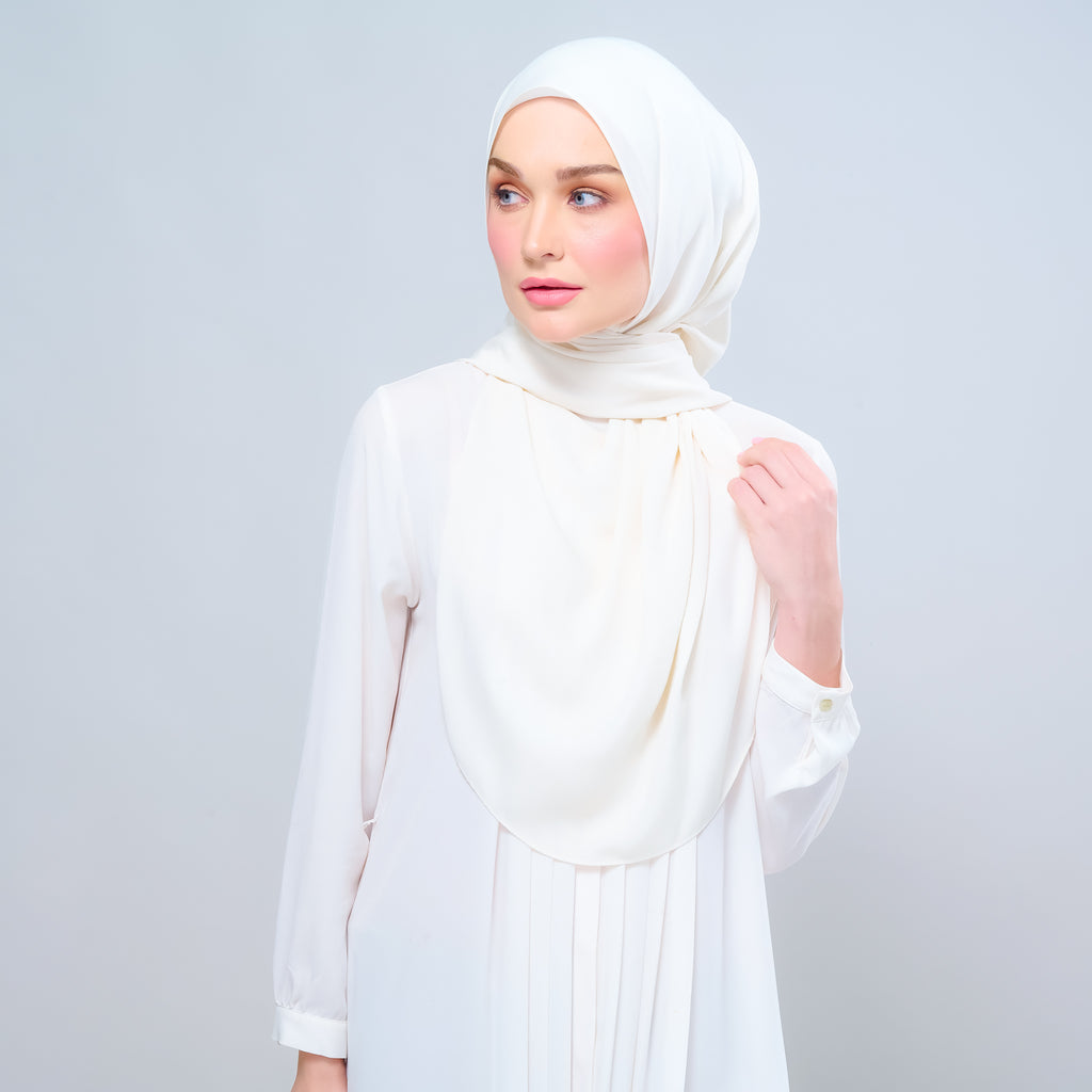Instant Tag 'n Go Chiffon Silk Shawl - Buttercream