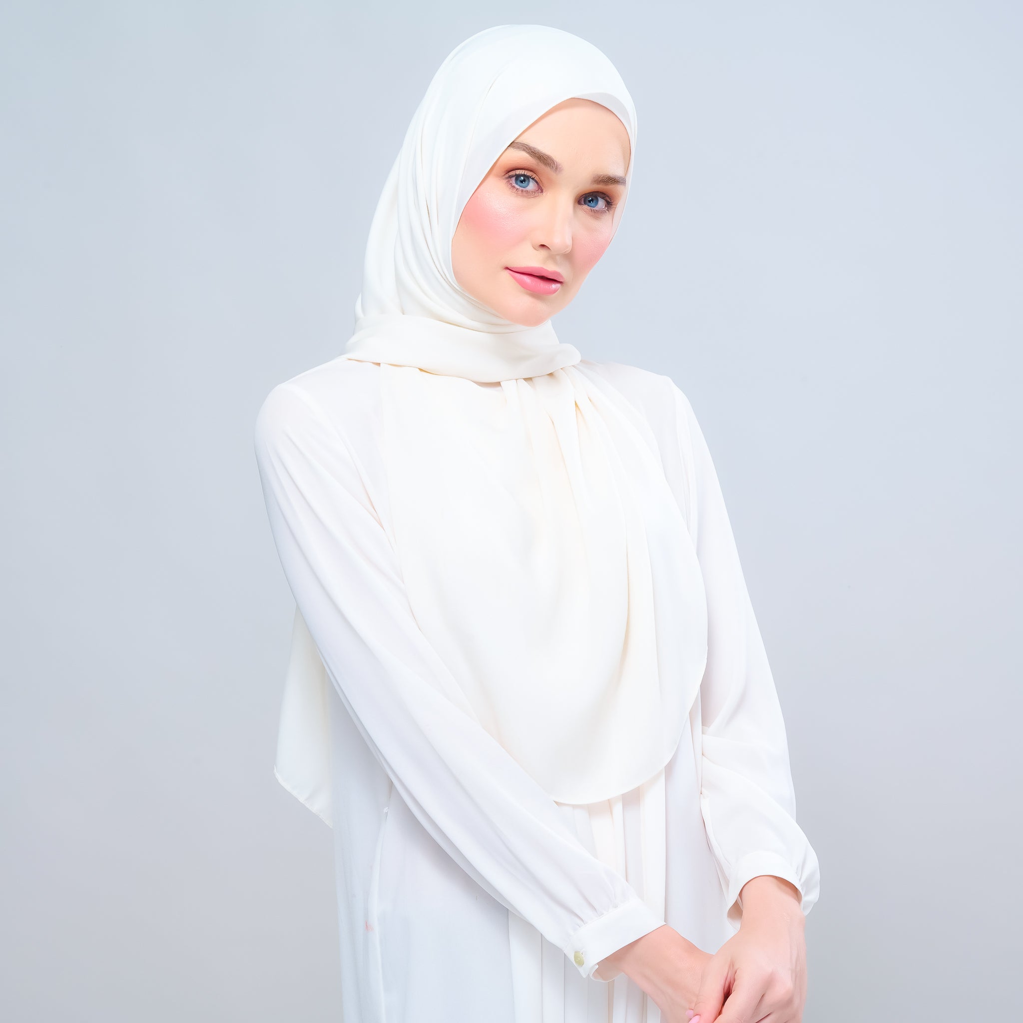 Instant Tag 'n Go Chiffon Silk Shawl - Buttercream