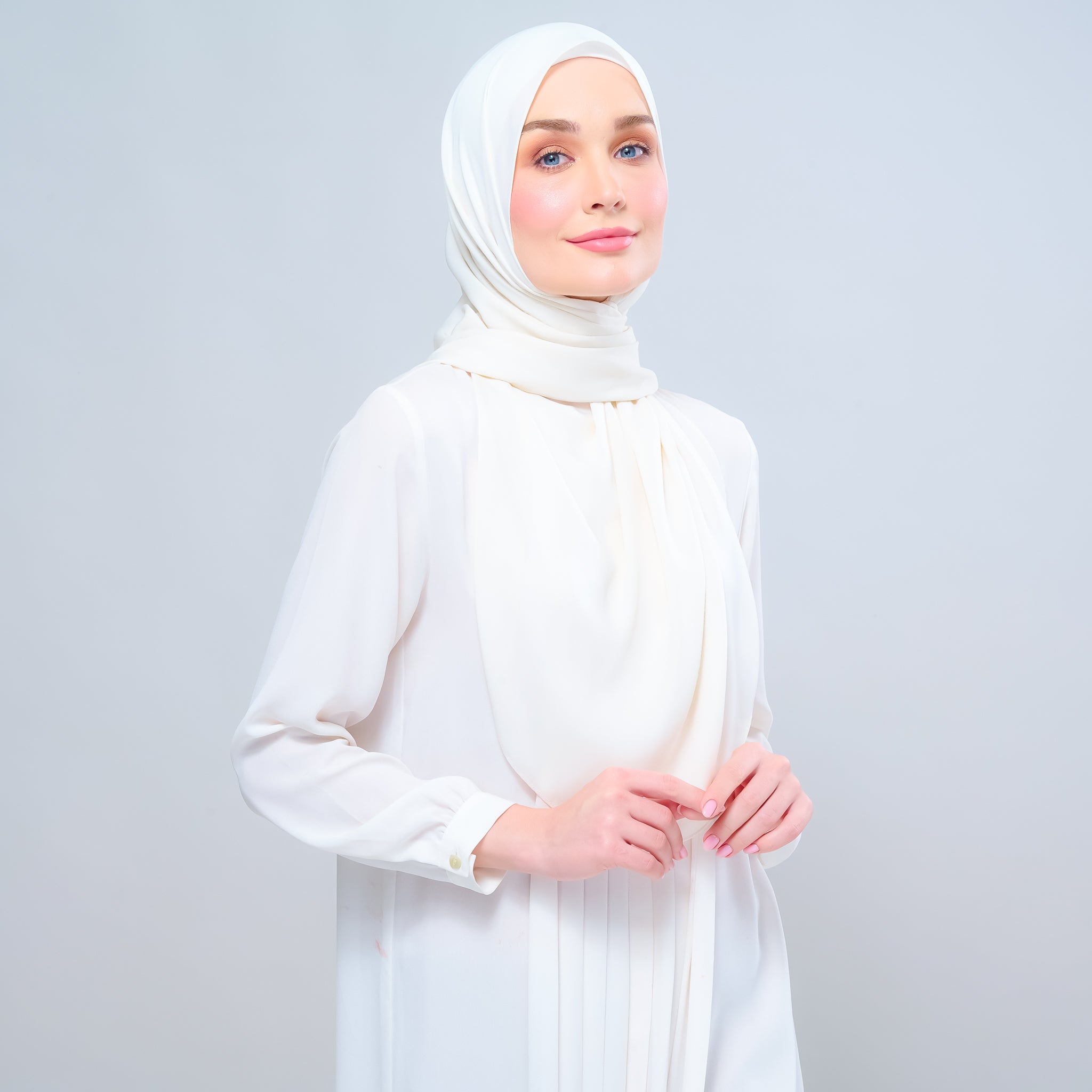 Instant Tag 'n Go Chiffon Silk Shawl - Buttercream
