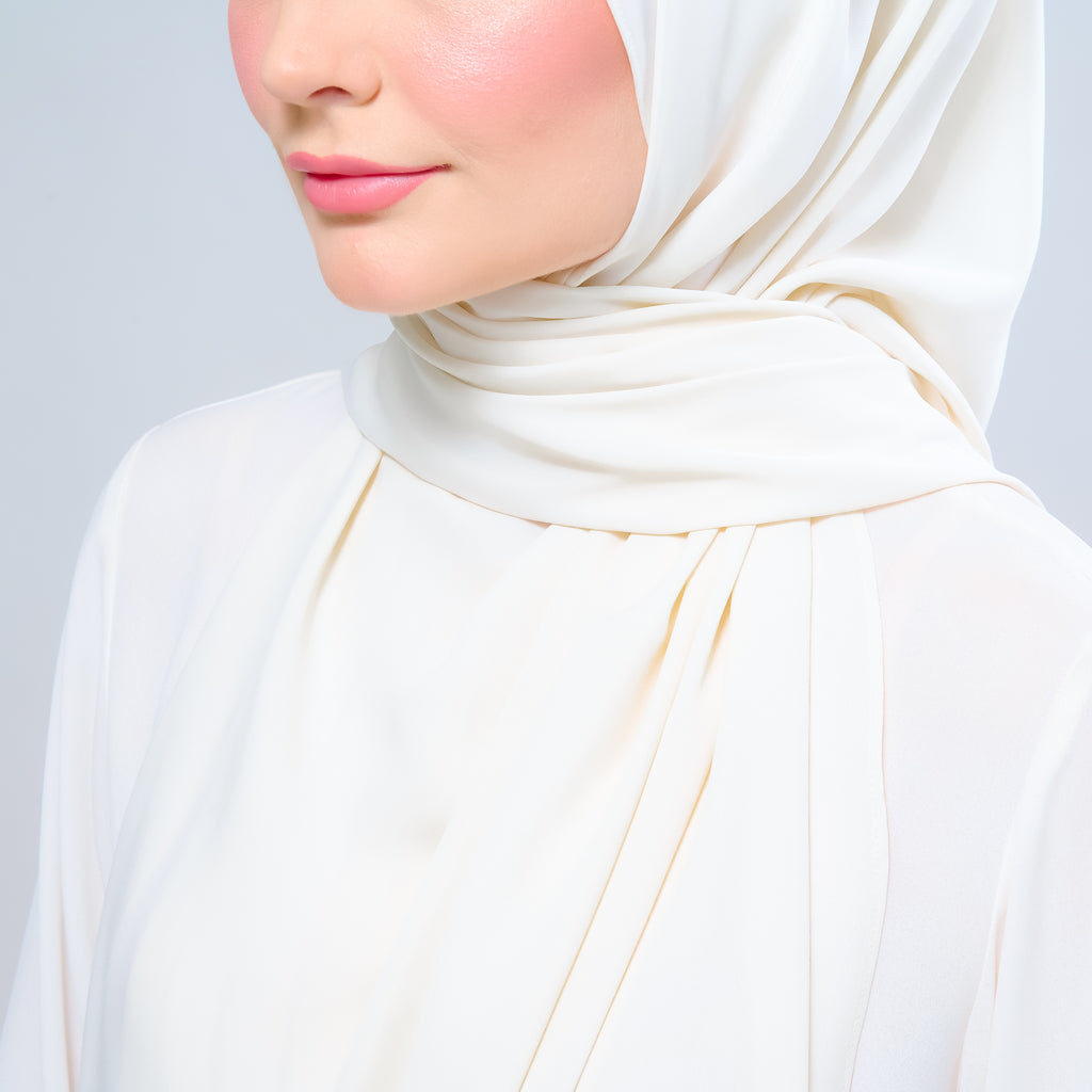 Instant Tag 'n Go Chiffon Silk Shawl - Buttercream