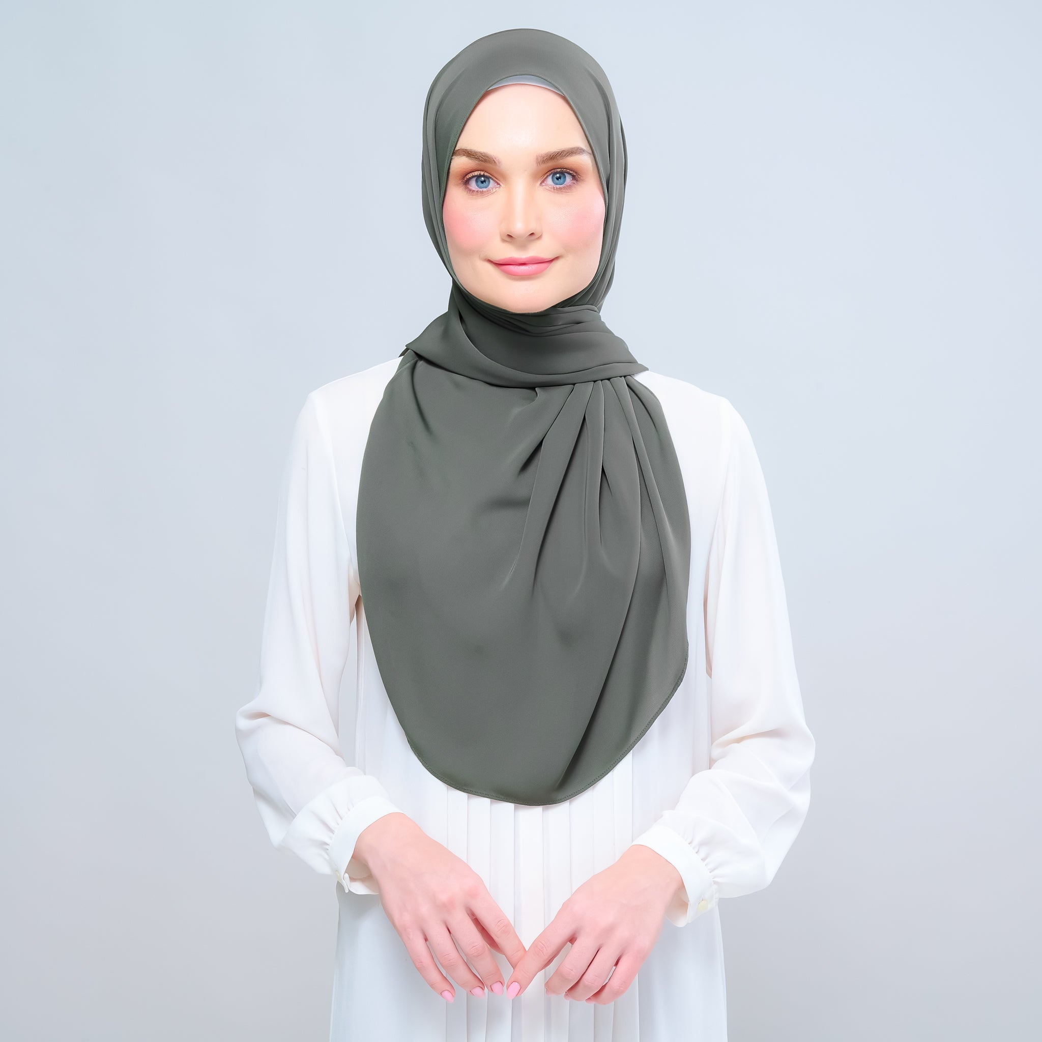 Instant Tag 'n Go Chiffon Silk Shawl - Deep Pine