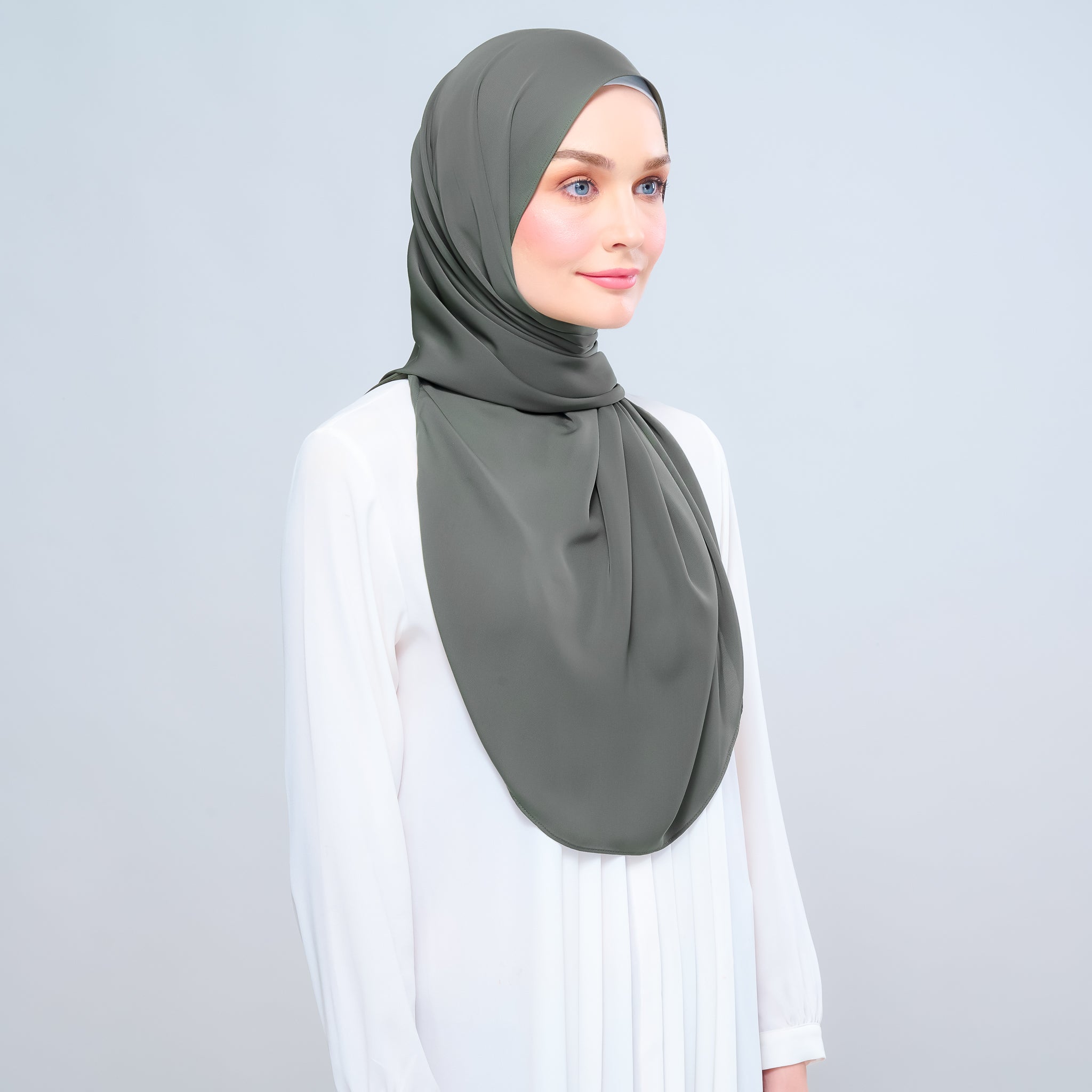 Instant Tag 'n Go Chiffon Silk Shawl - Deep Pine