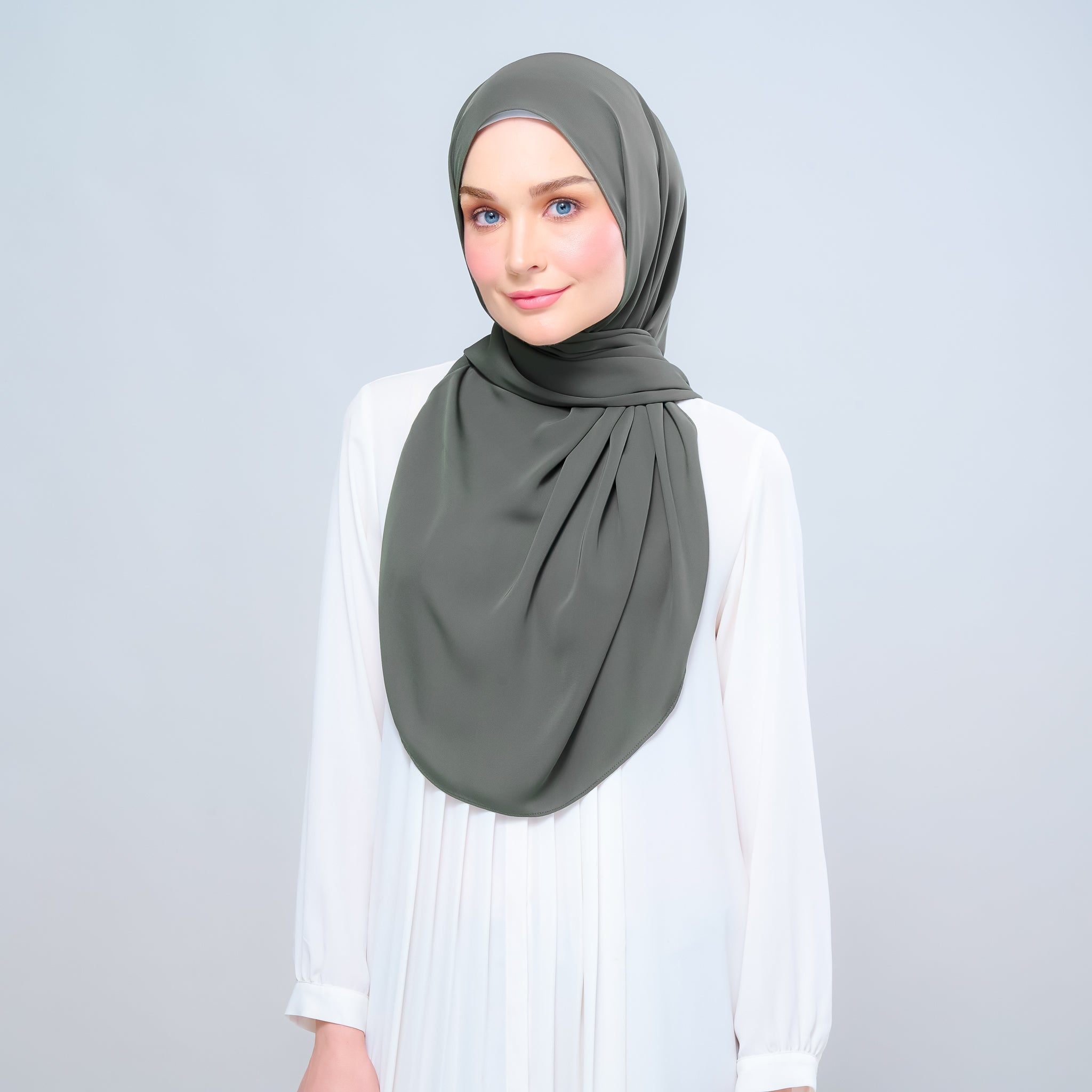 Instant Tag 'n Go Chiffon Silk Shawl - Deep Pine
