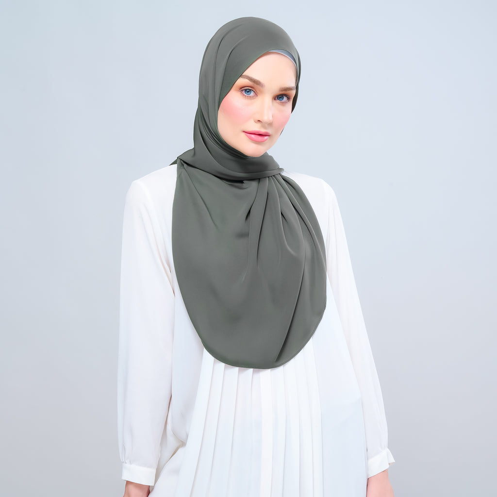 Instant Tag 'n Go Chiffon Silk Shawl - Deep Pine