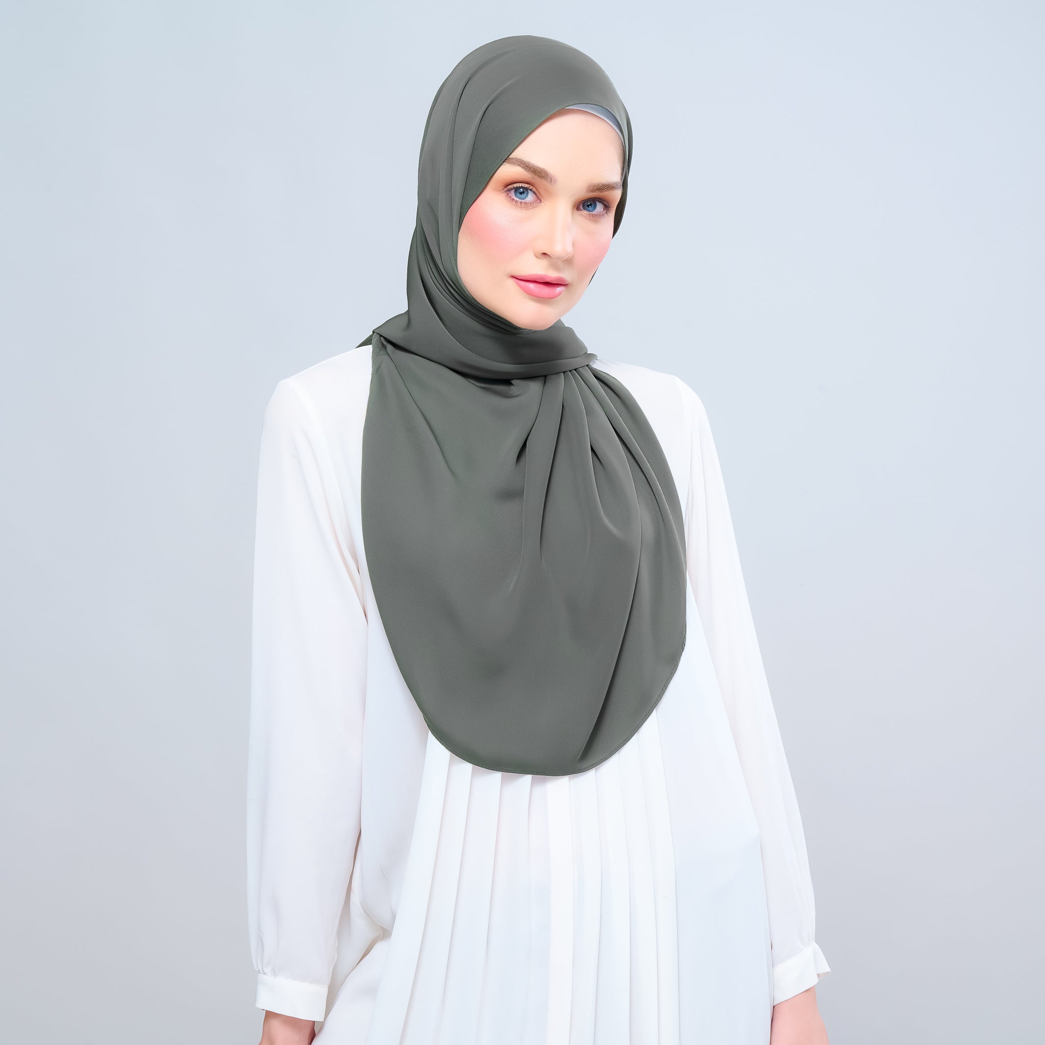 Instant Tag 'n Go Chiffon Silk Shawl - Deep Pine