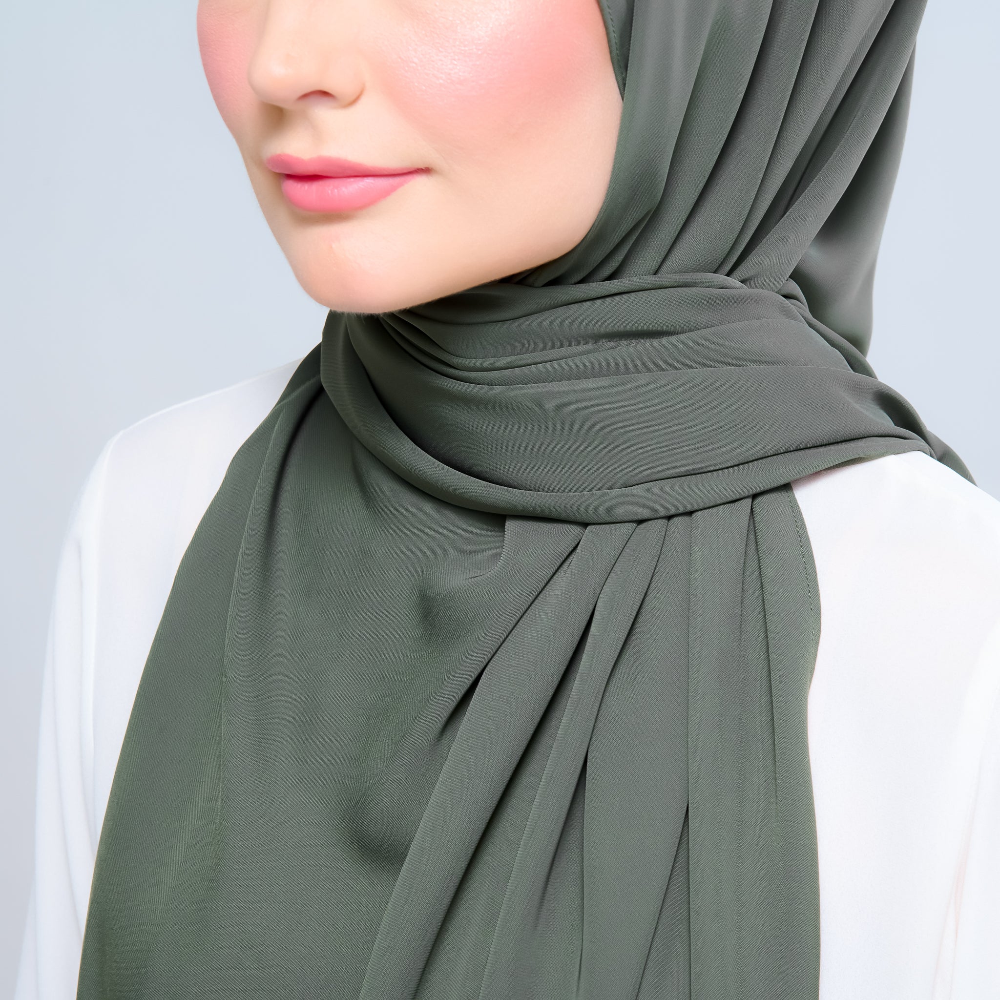 Instant Tag 'n Go Chiffon Silk Shawl - Deep Pine